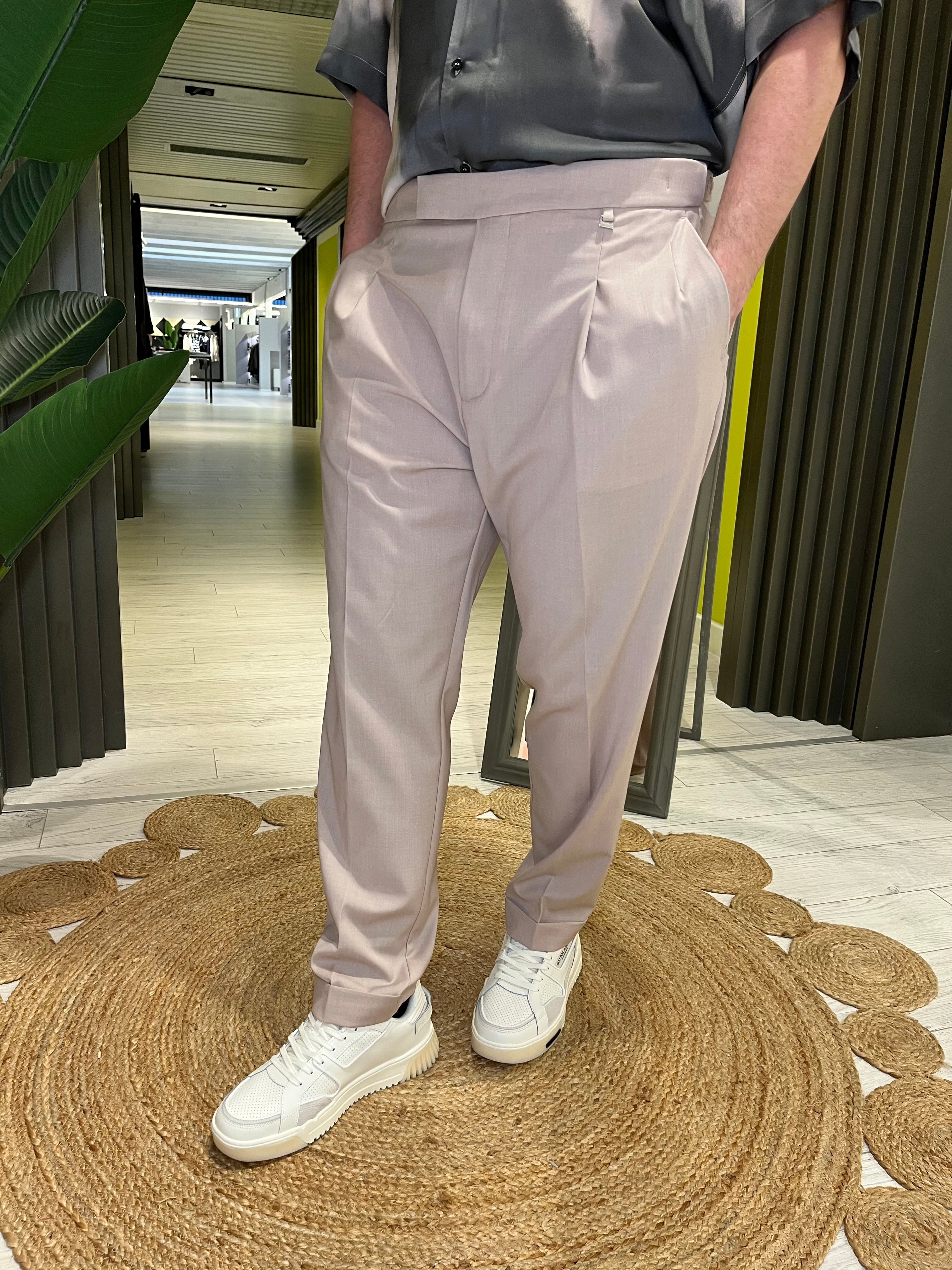 Pantalone regular fit doppia pinces