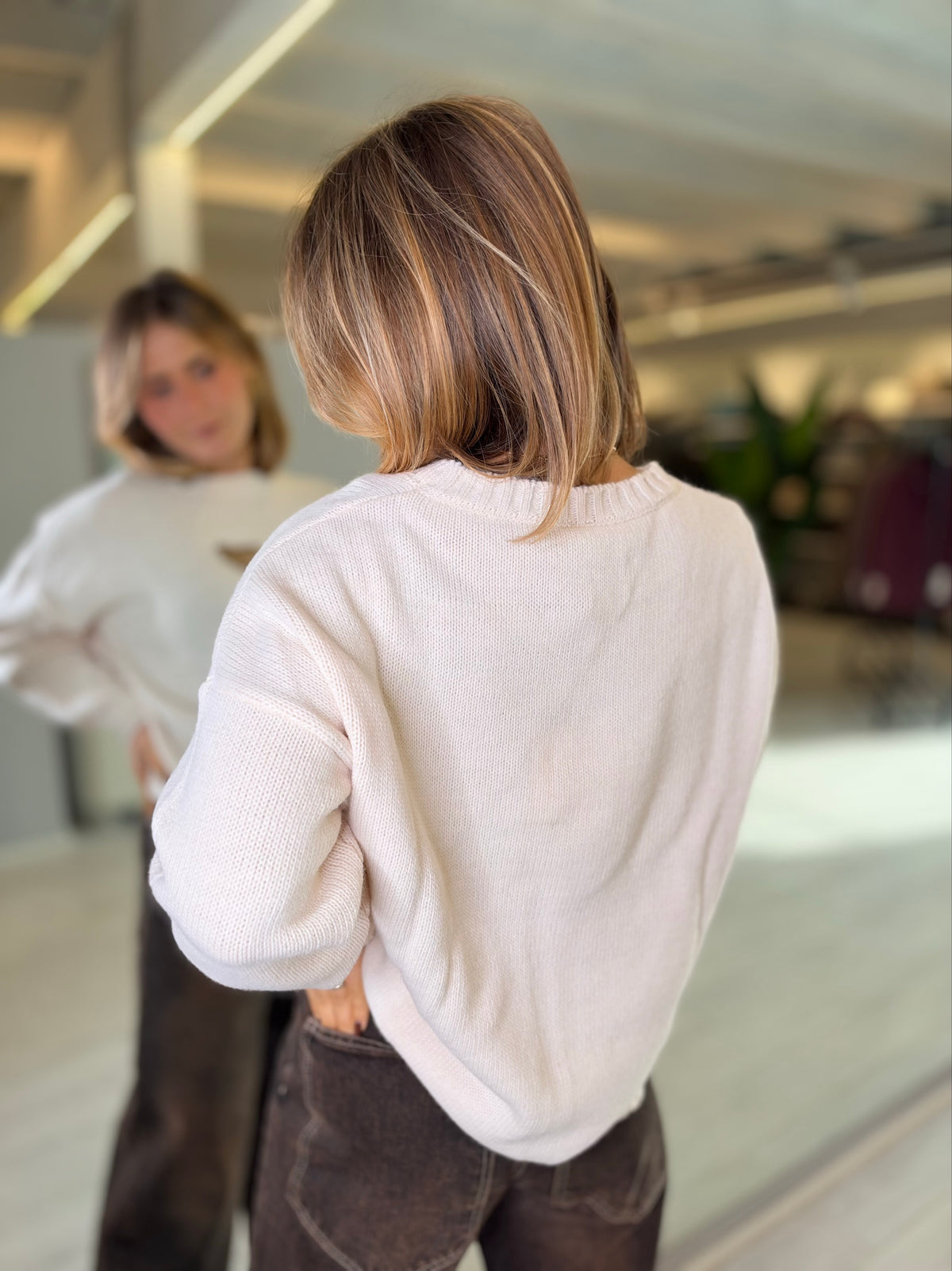 Maglia con stampa orsetto