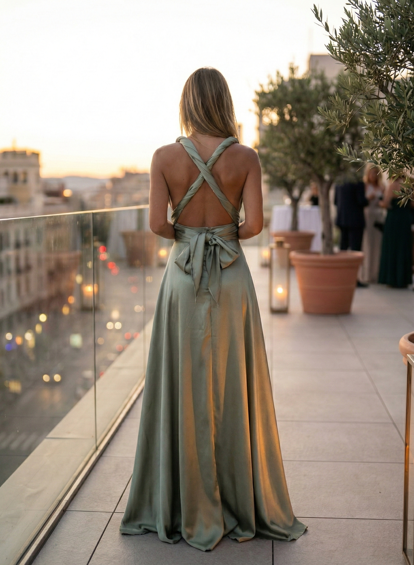 Abito dea verde salvia