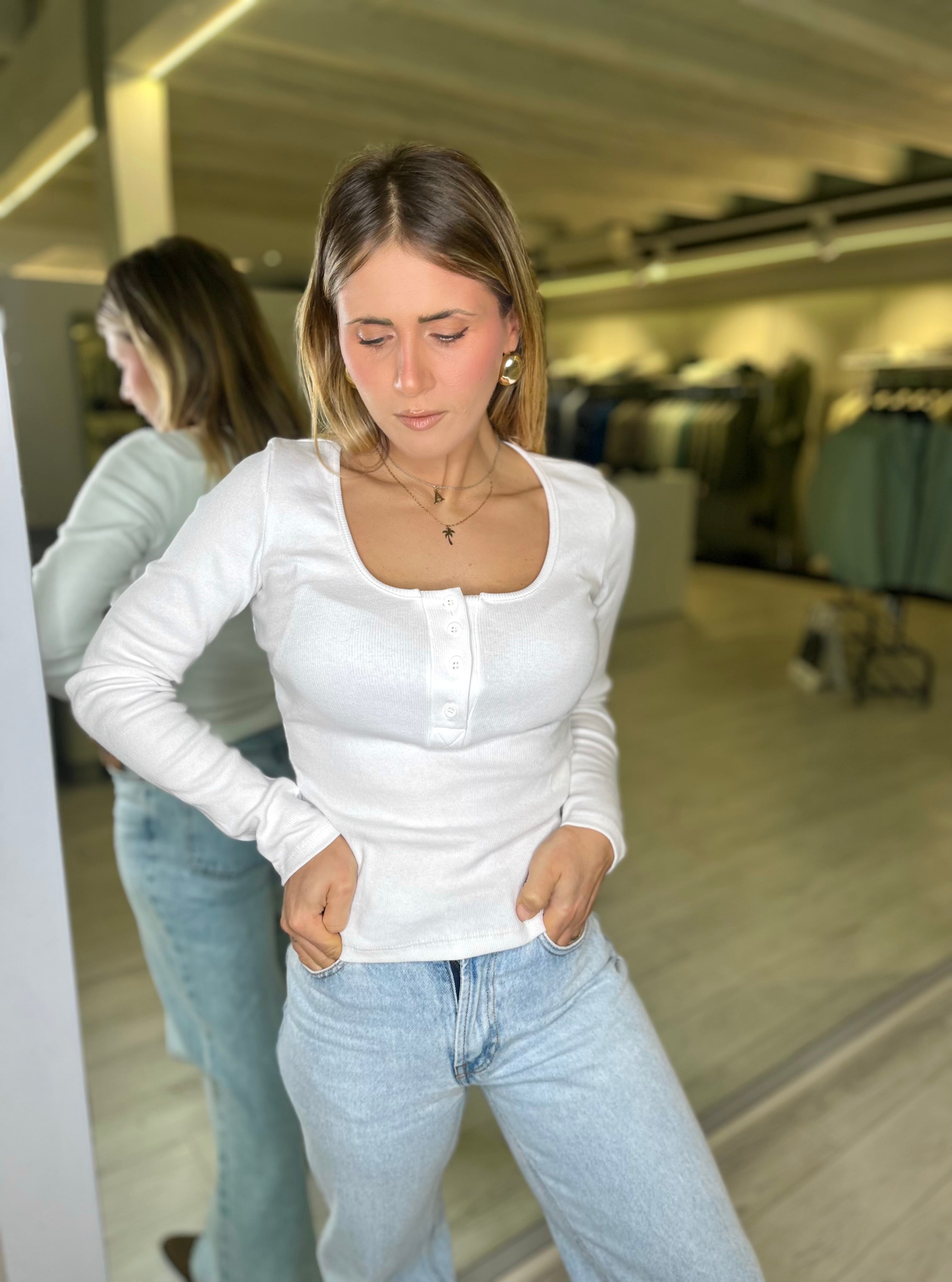 Maglia scollo a polo
