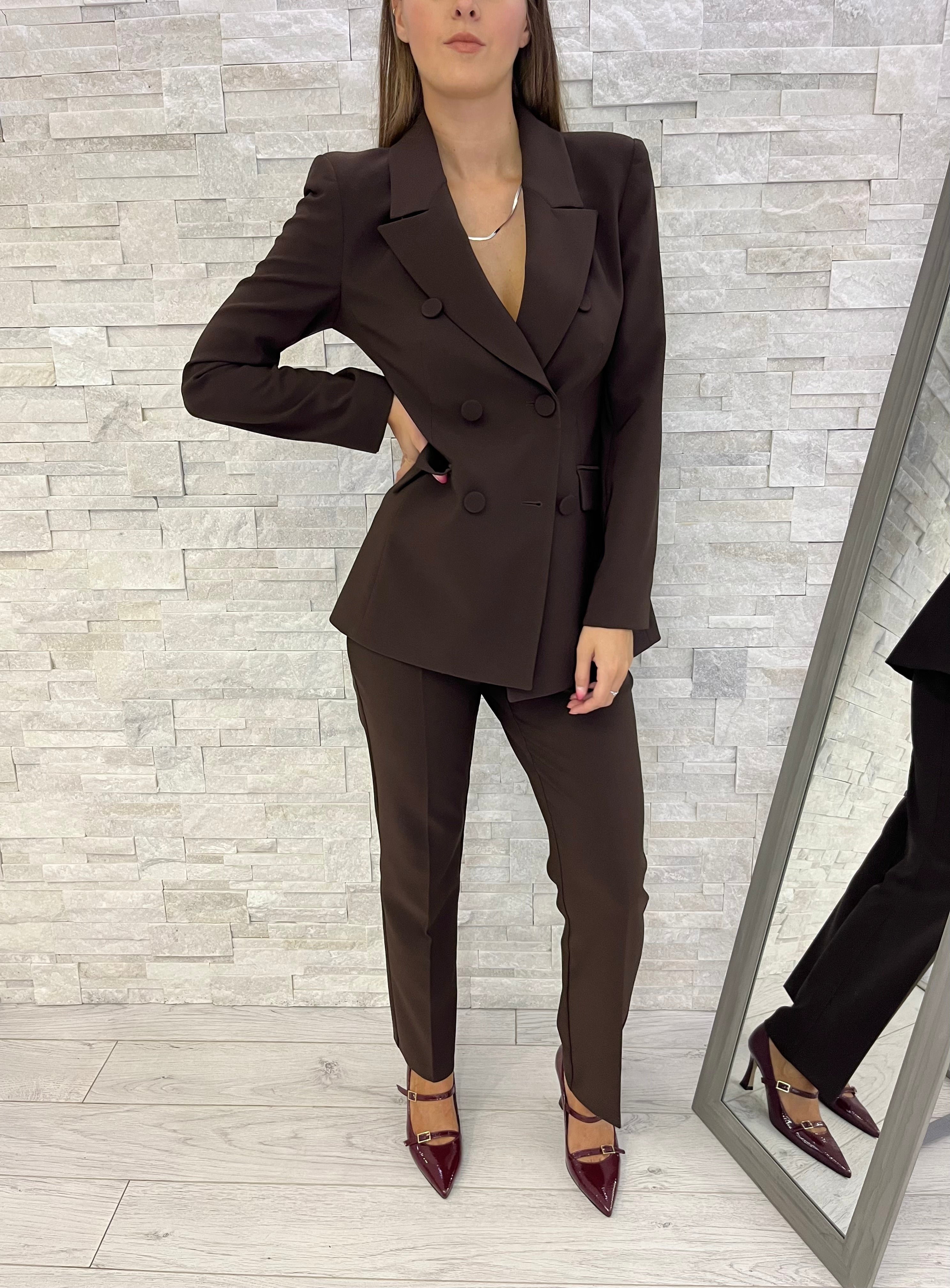 Tailleur doppiopetto moro