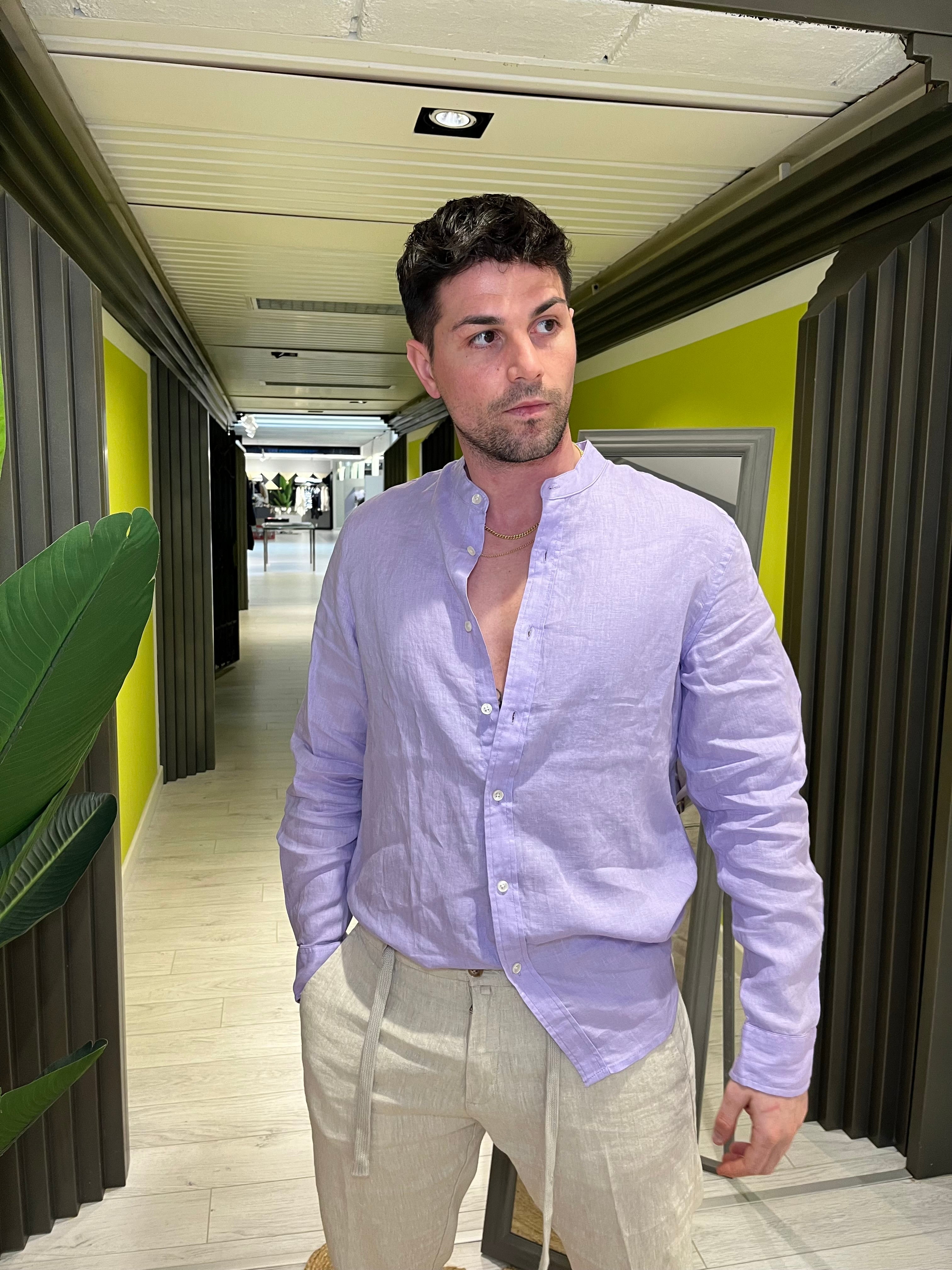 Camicia lilla coreana