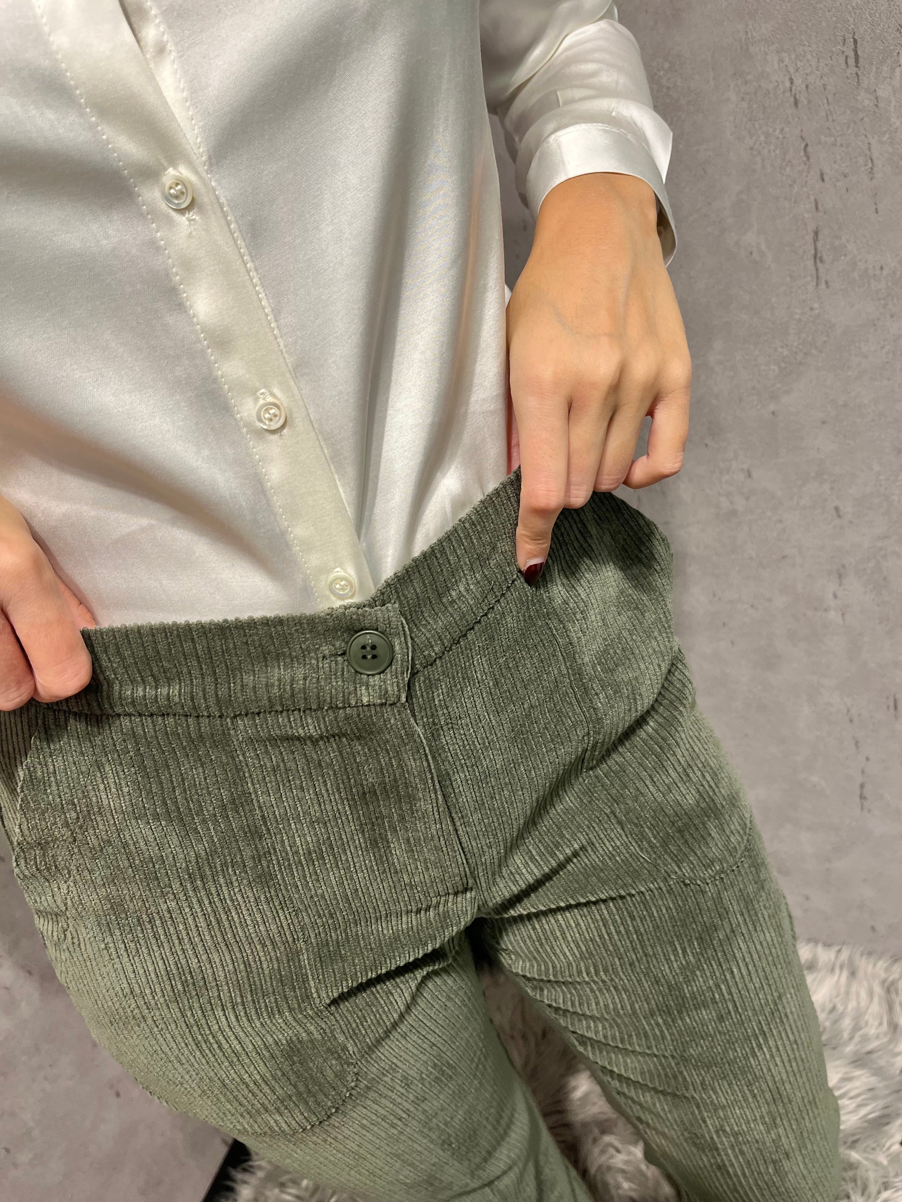 Tailleur velluto verde