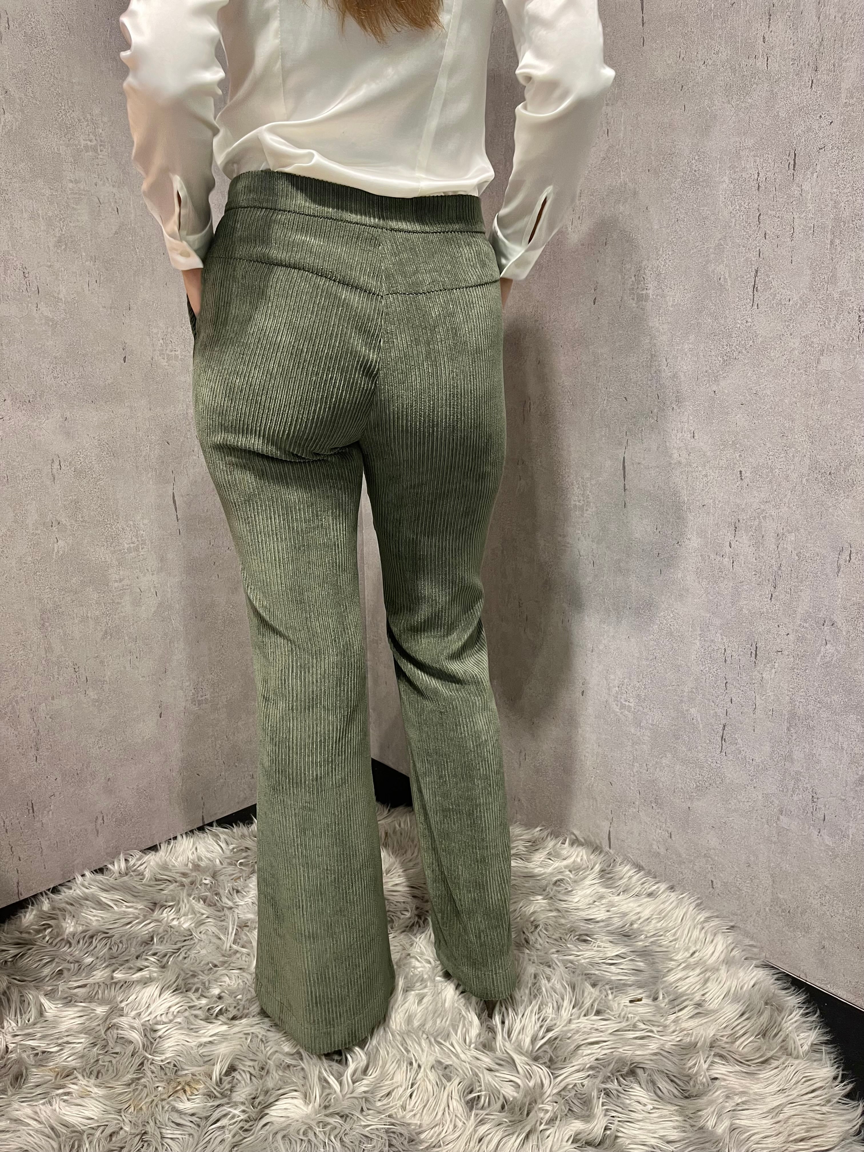 Tailleur velluto verde