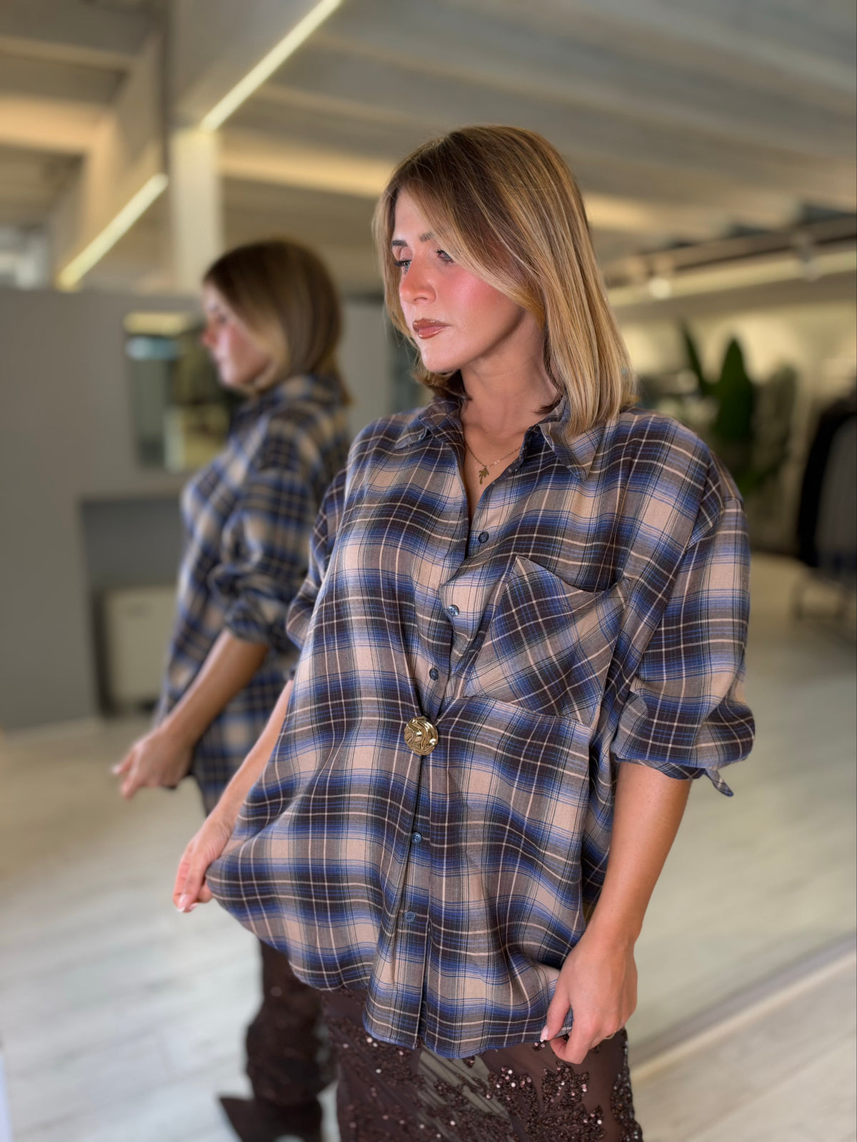 Camicia in fantasia check