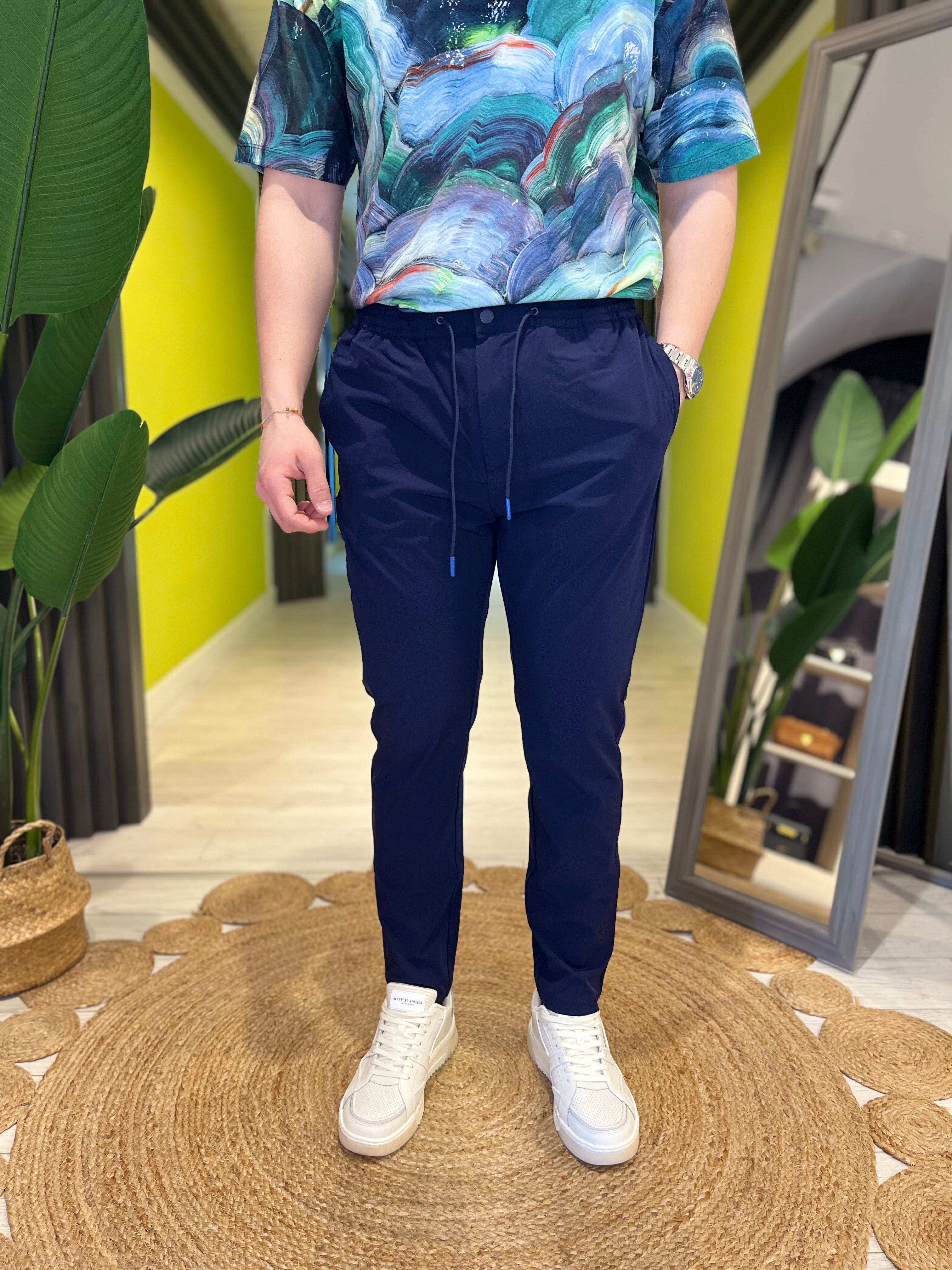 Pantalone jogger blu