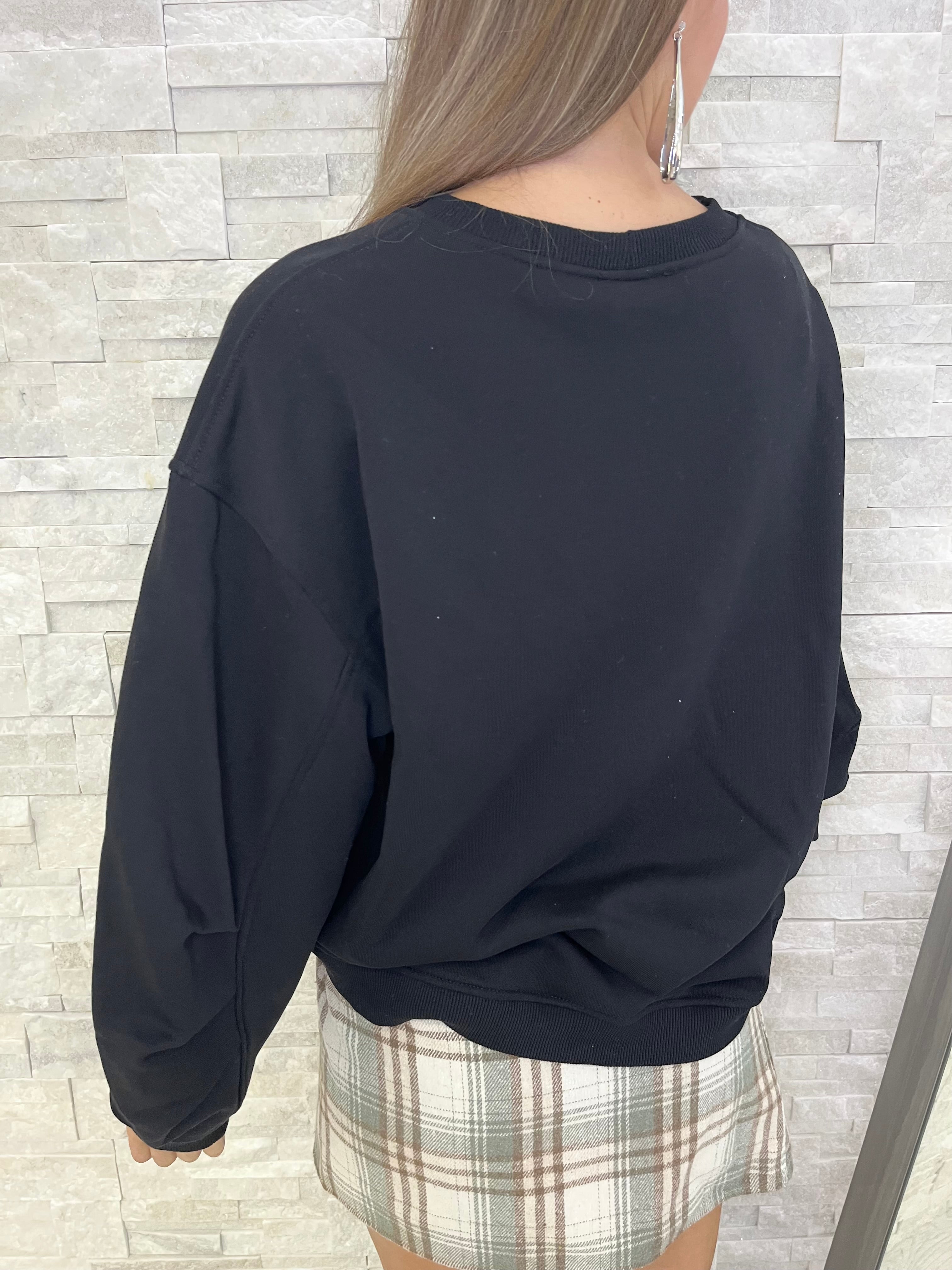 Felpa après ski nera