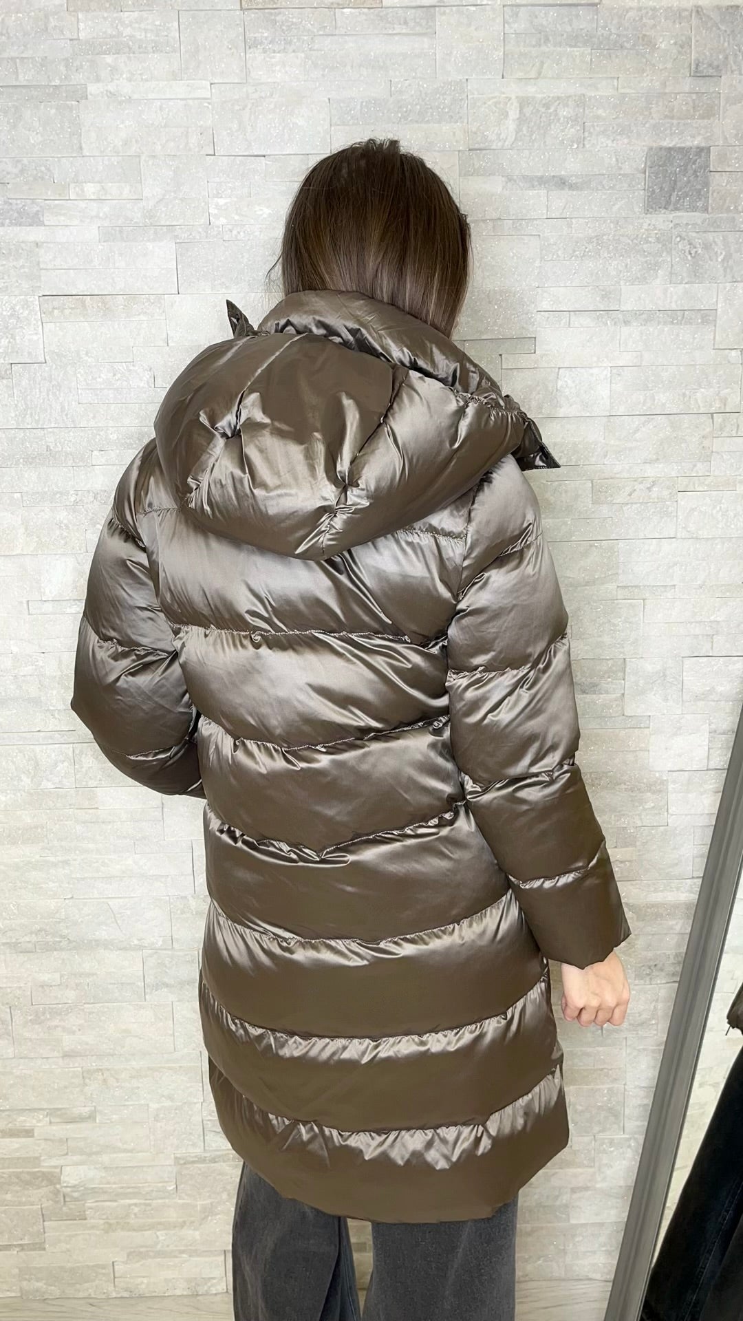 Piumino Charlotte taupe