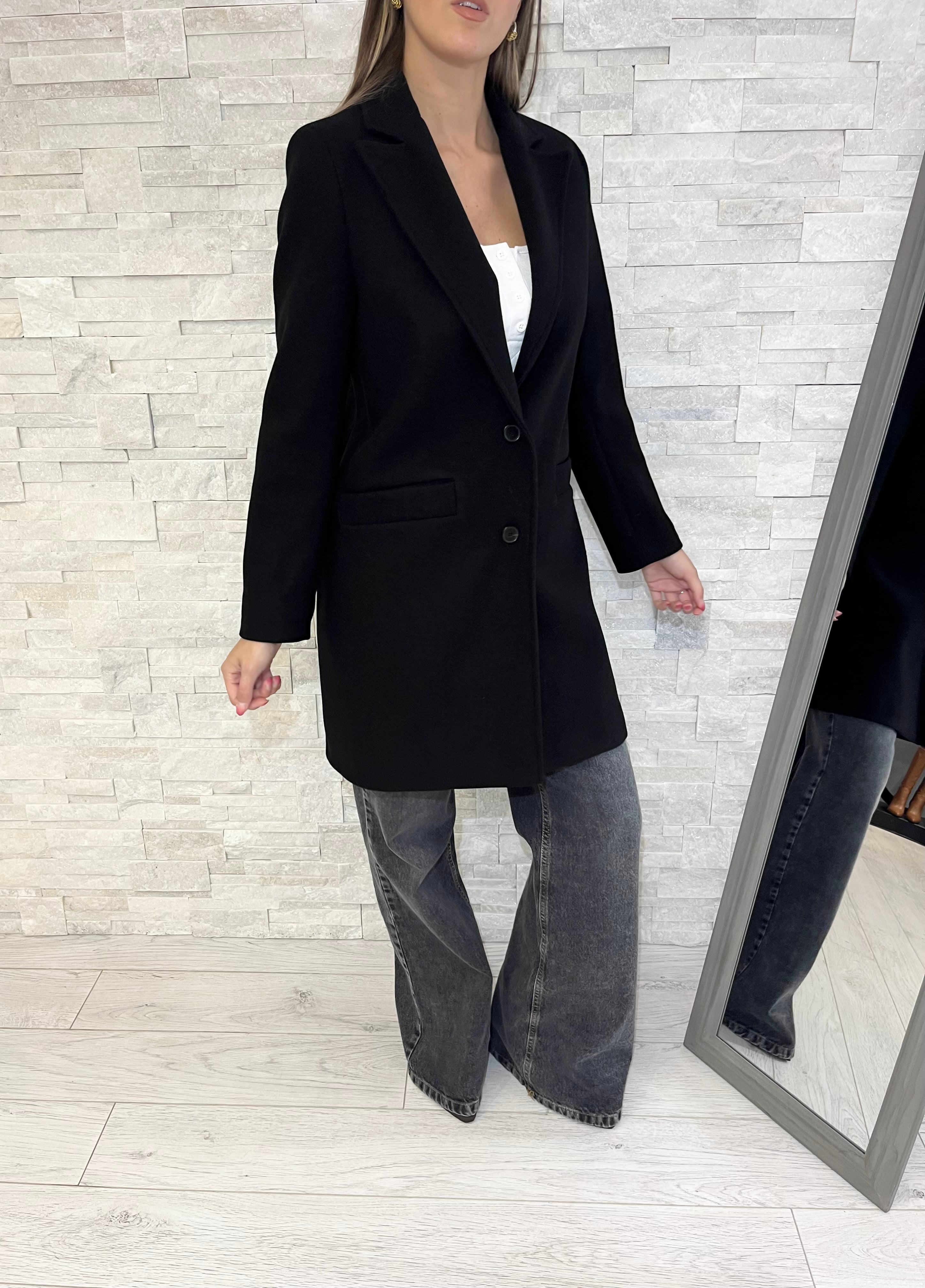 Cappotto basic sfiancato