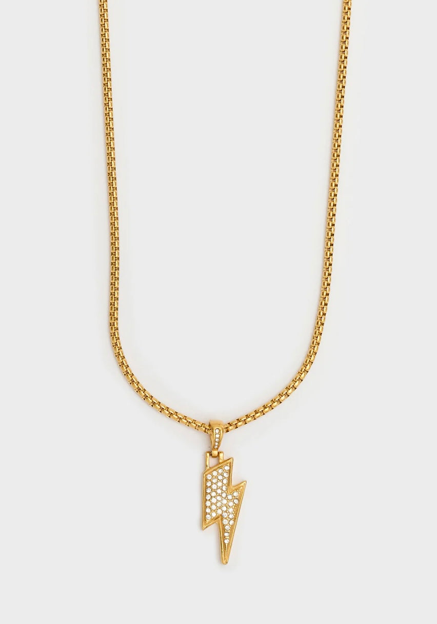 Collana ciondolo fulmine acc.ino. oro