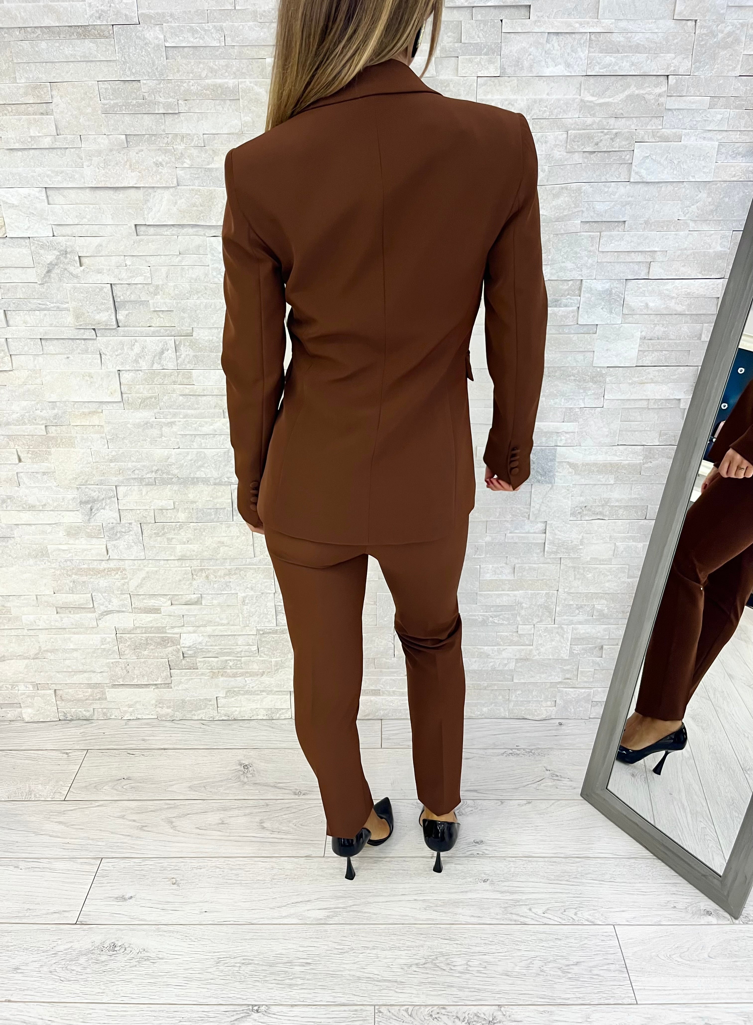 Tailleur monopetto brown