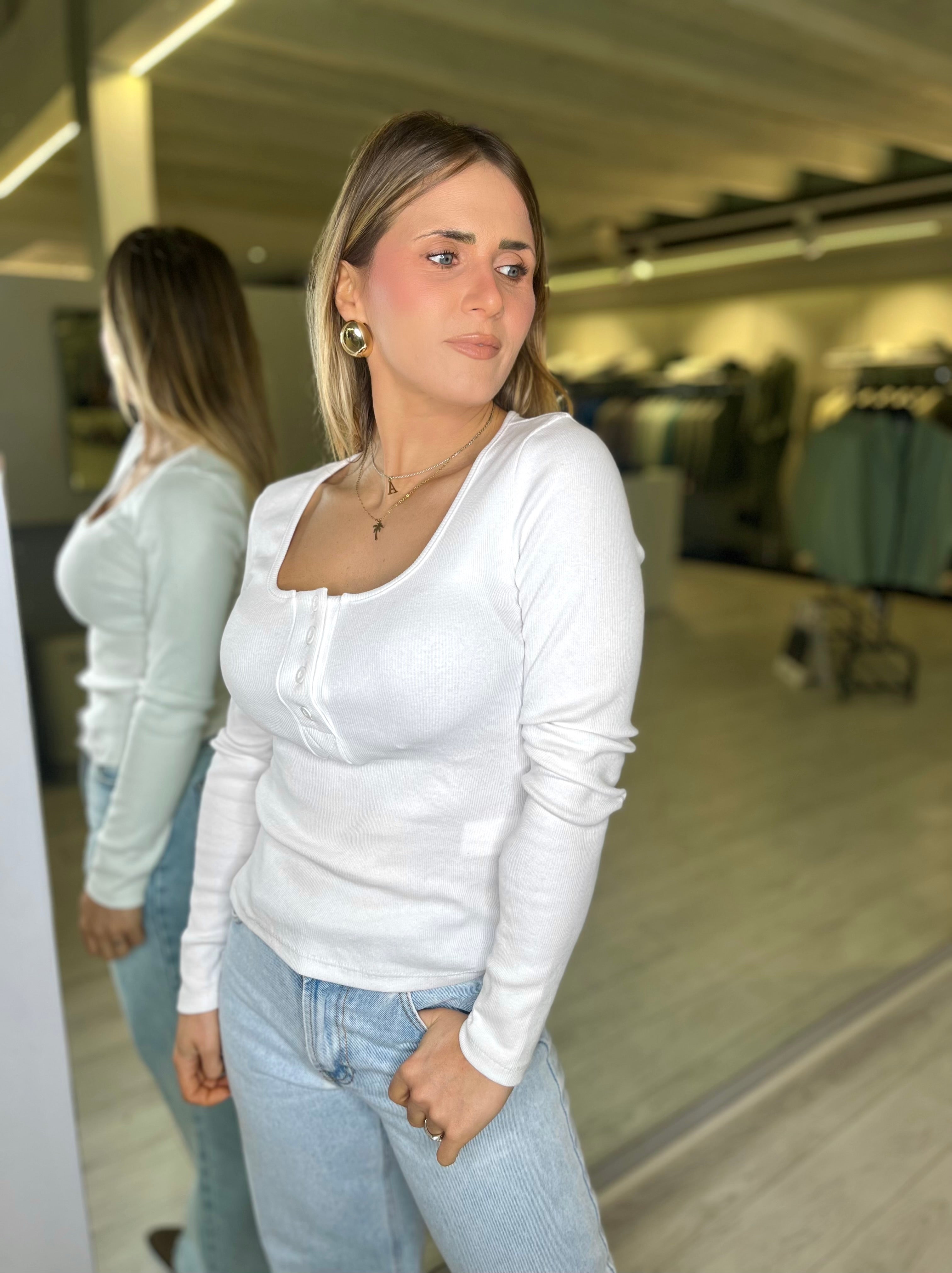 Maglia scollo a polo