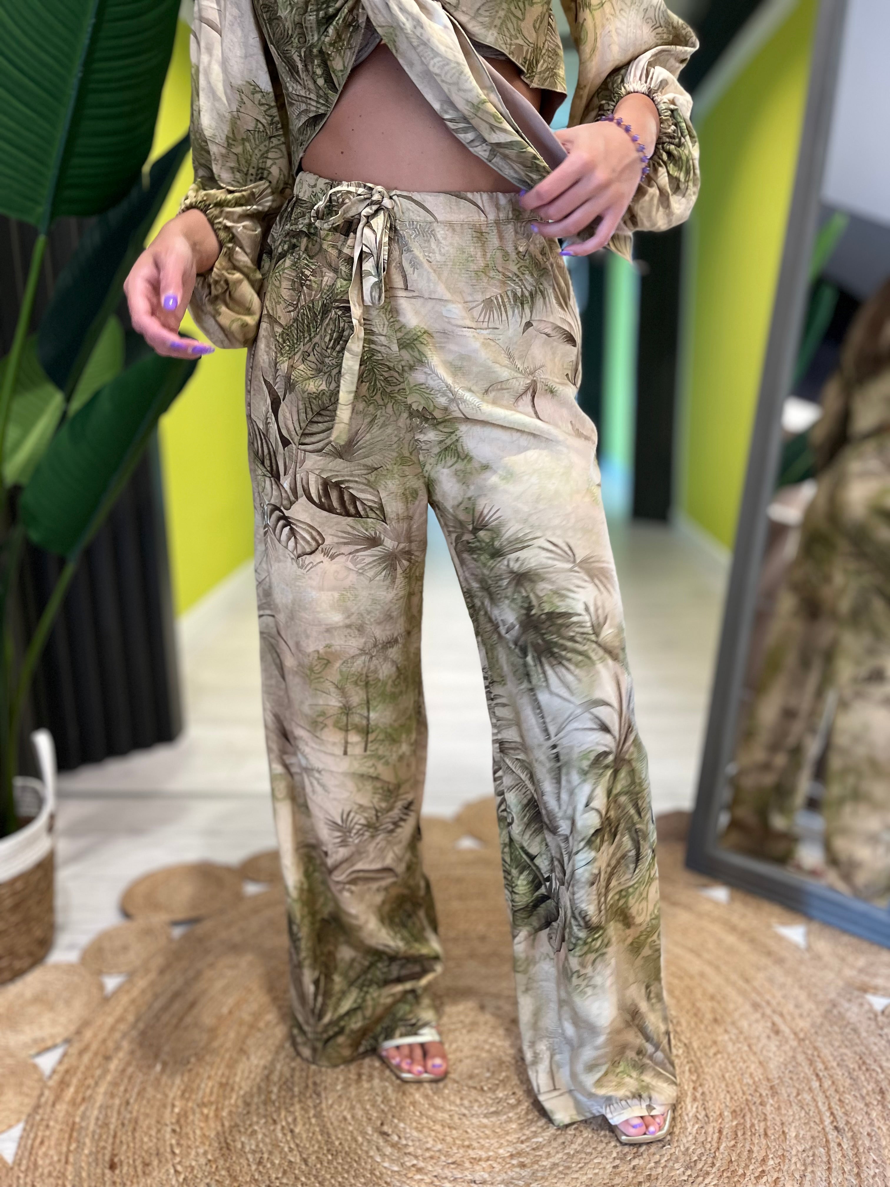 Pantalone palazzo fantasia