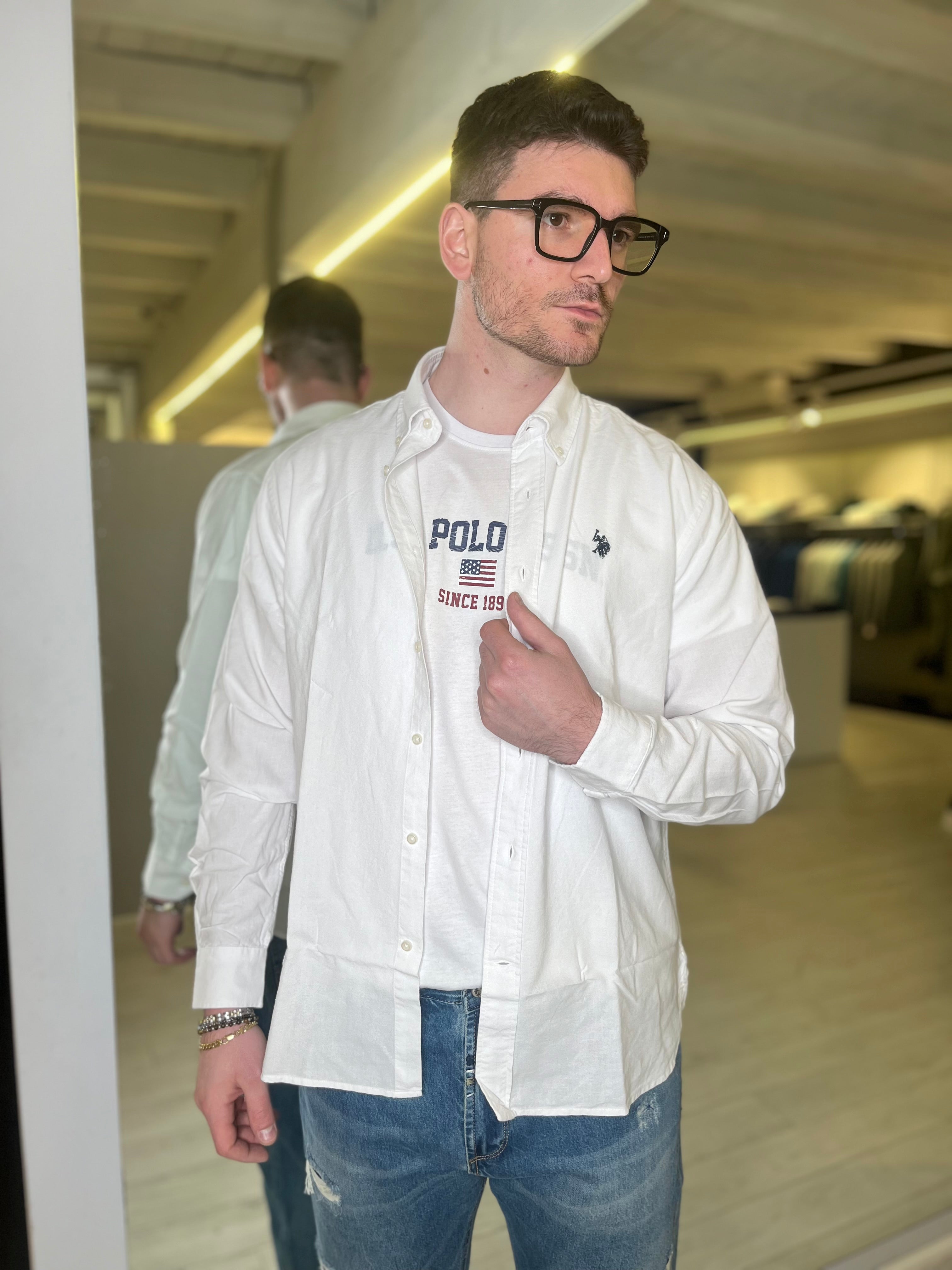 Camicia in cotone bianca