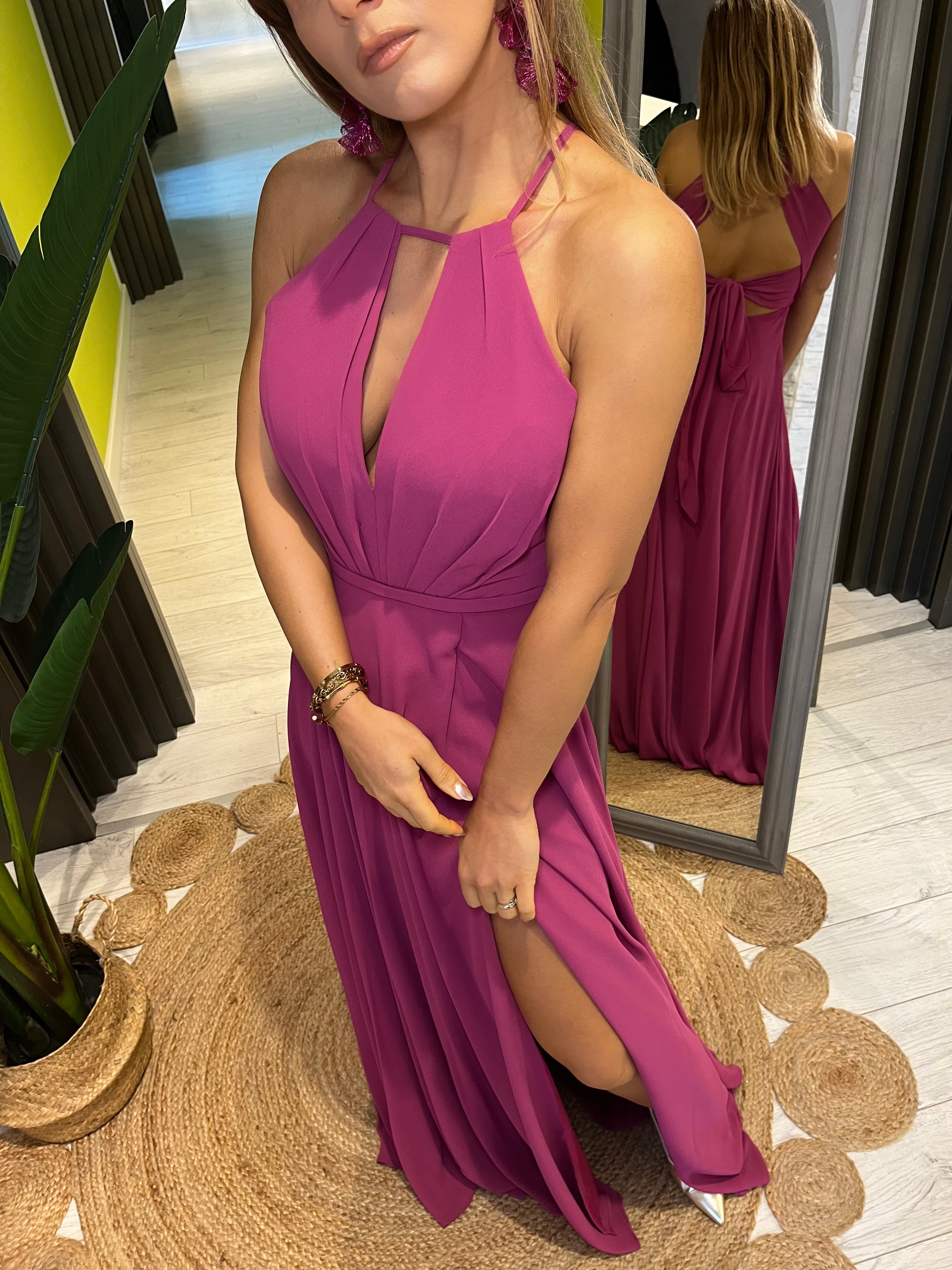Abito cerimonia Magenta
