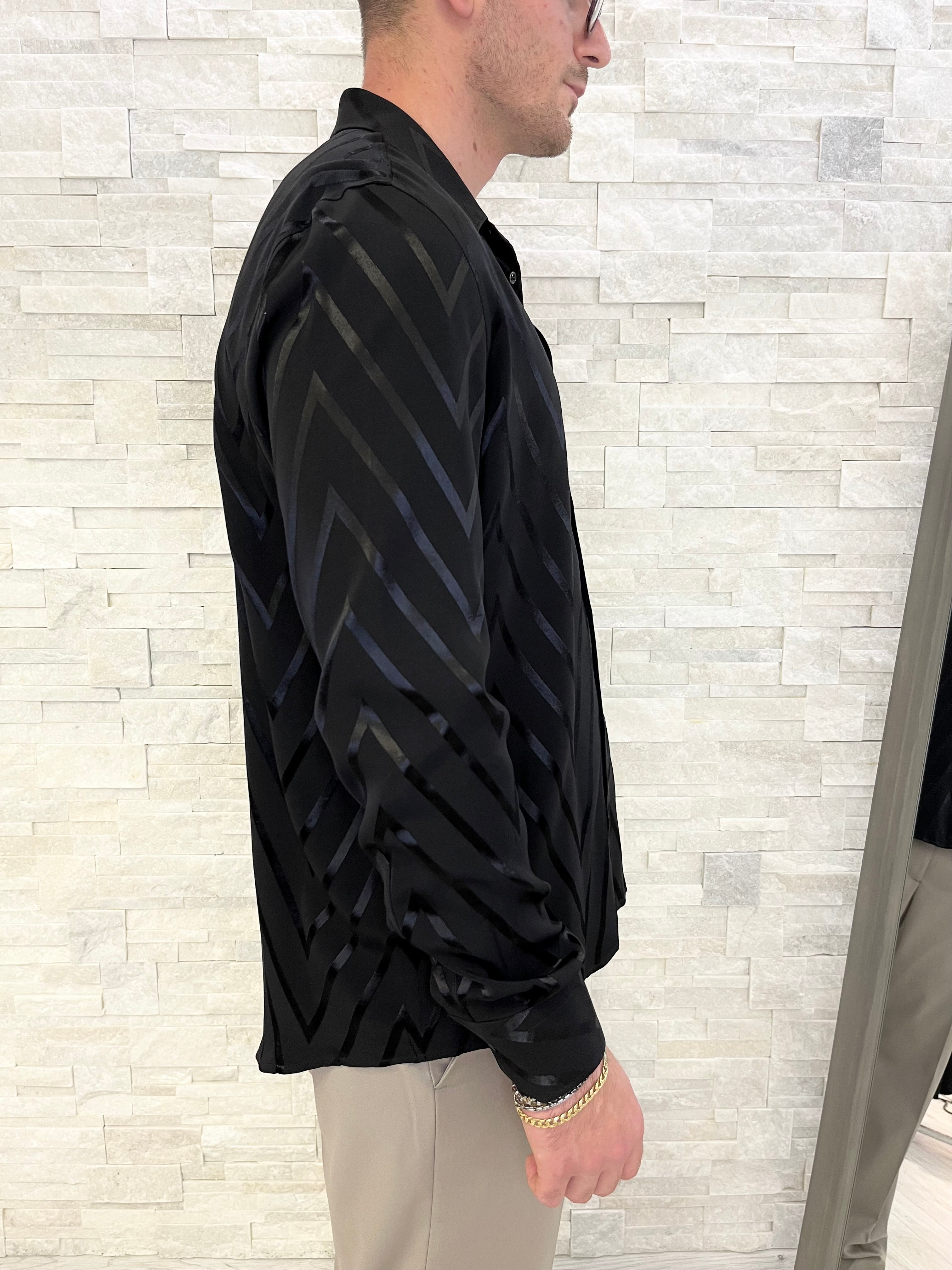 Camicia oversize nera