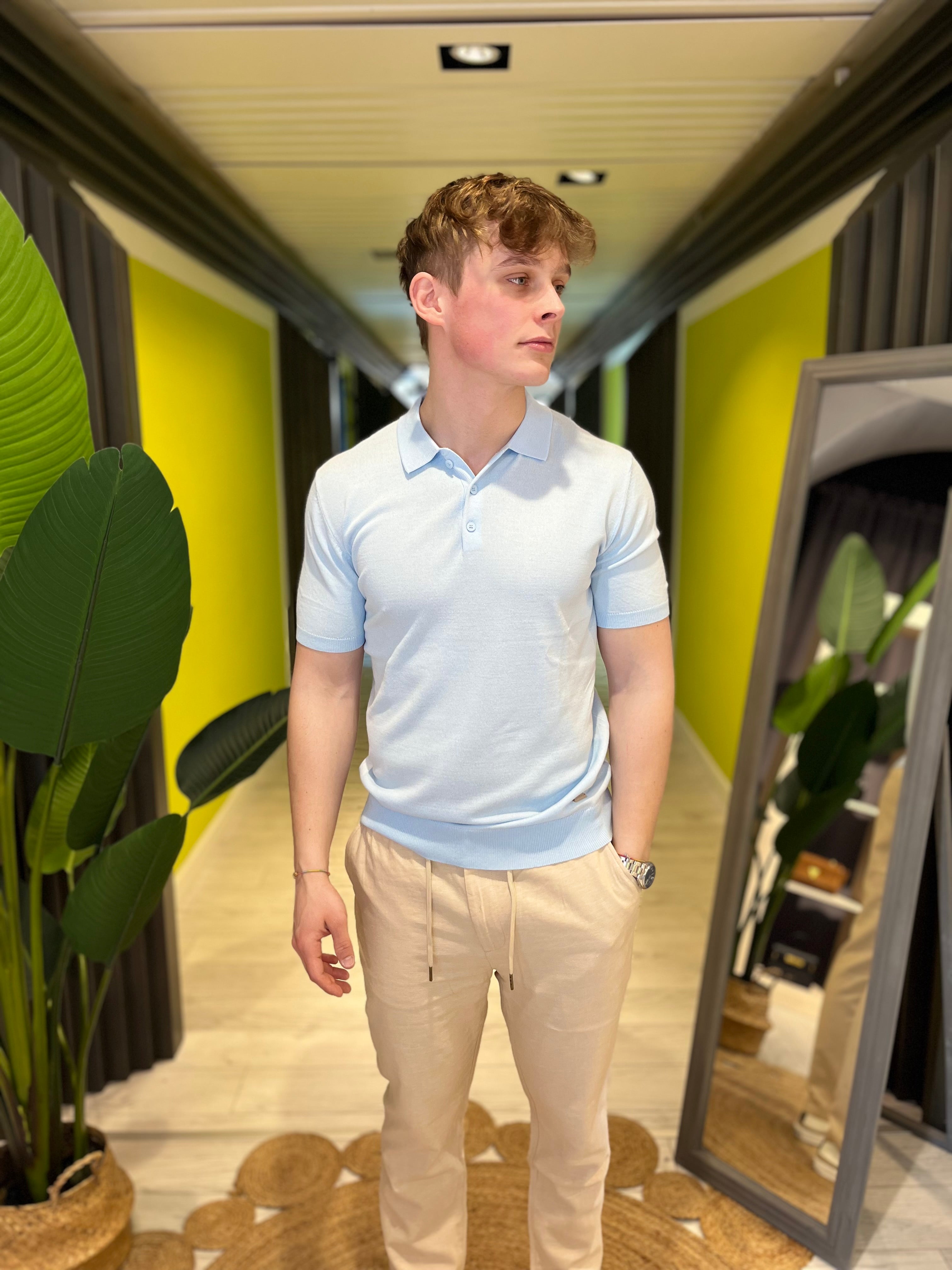 Polo in maglia muscle fit