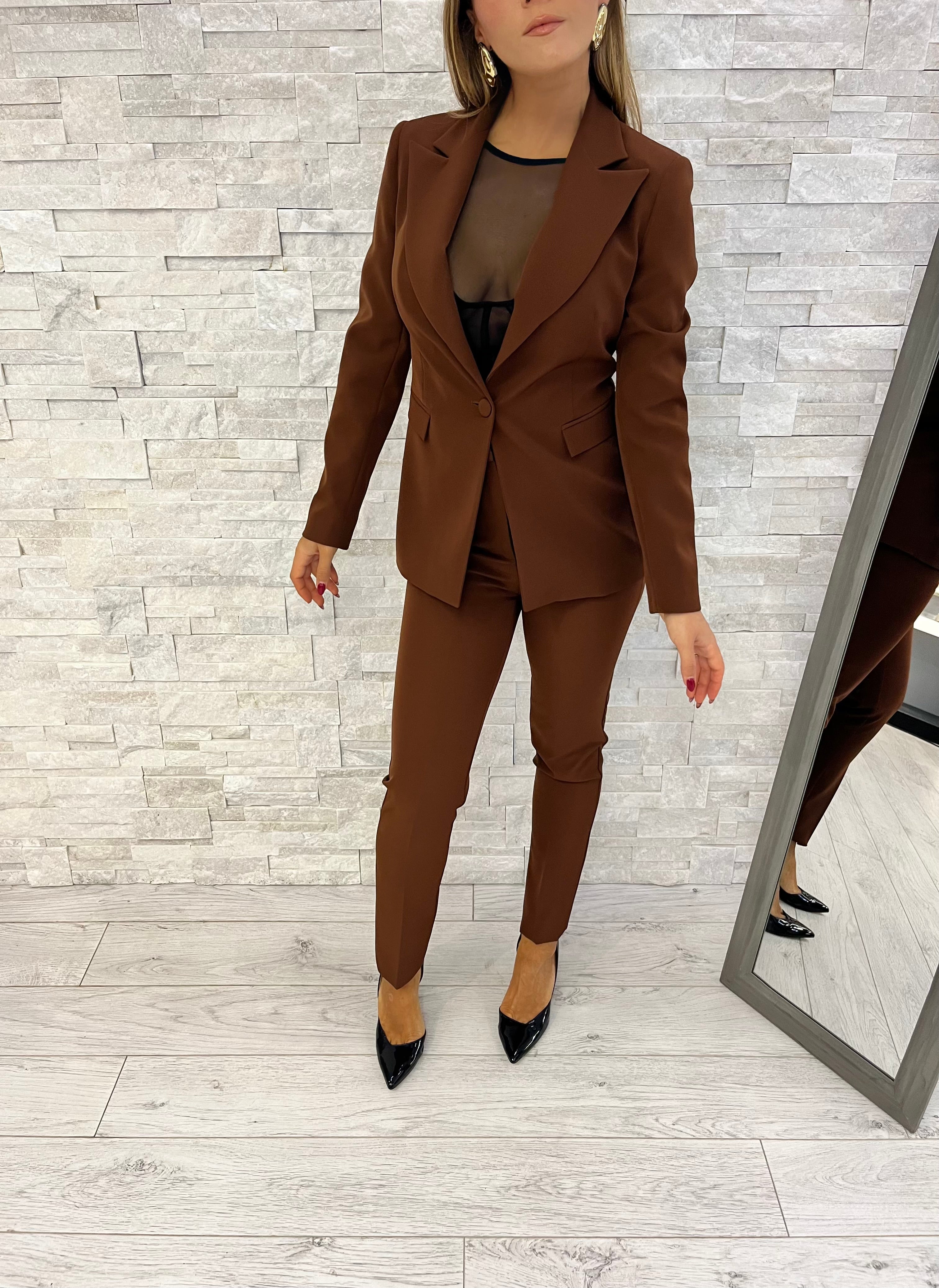 Tailleur monopetto brown