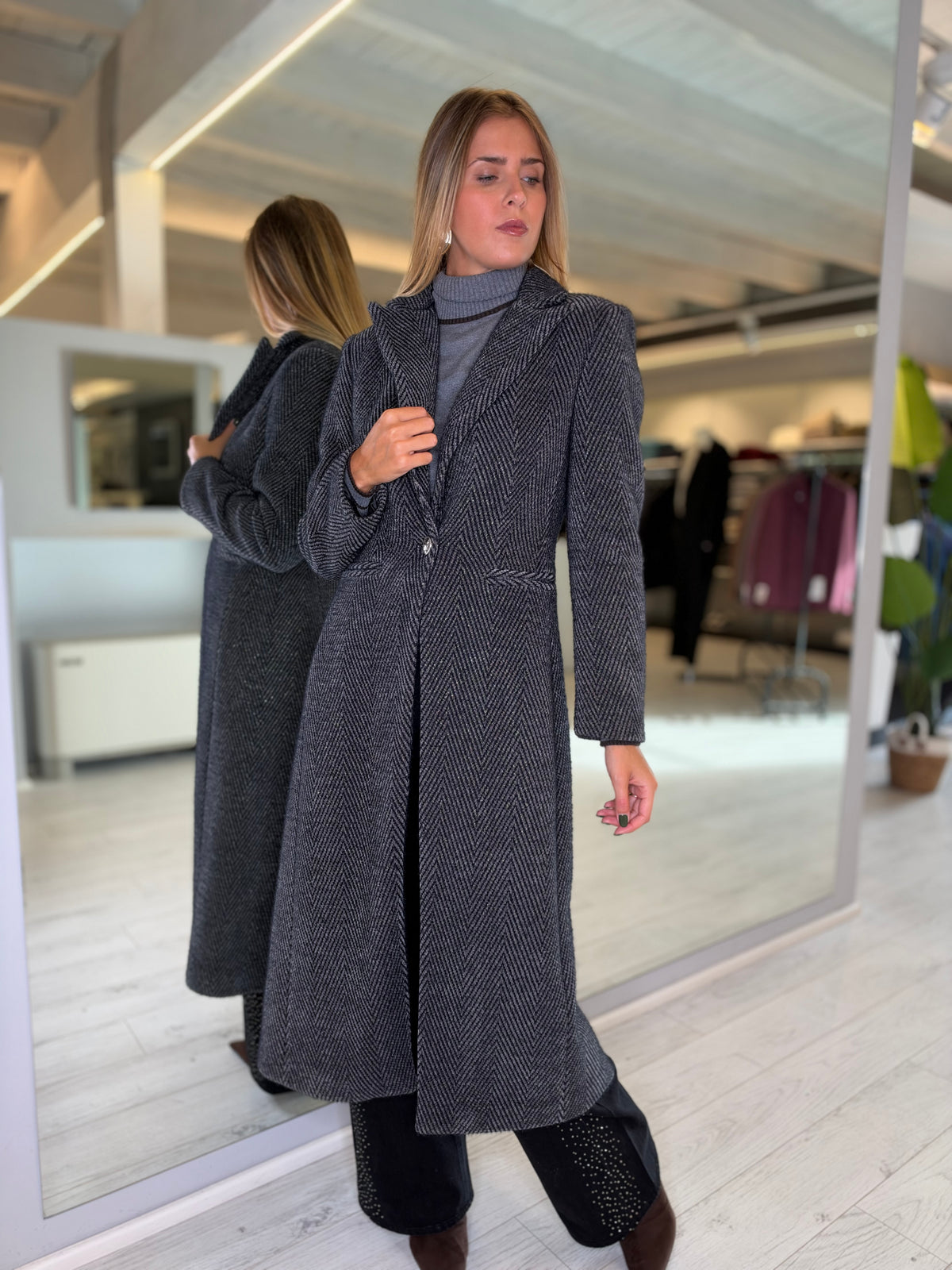 Cappotto herry grigio