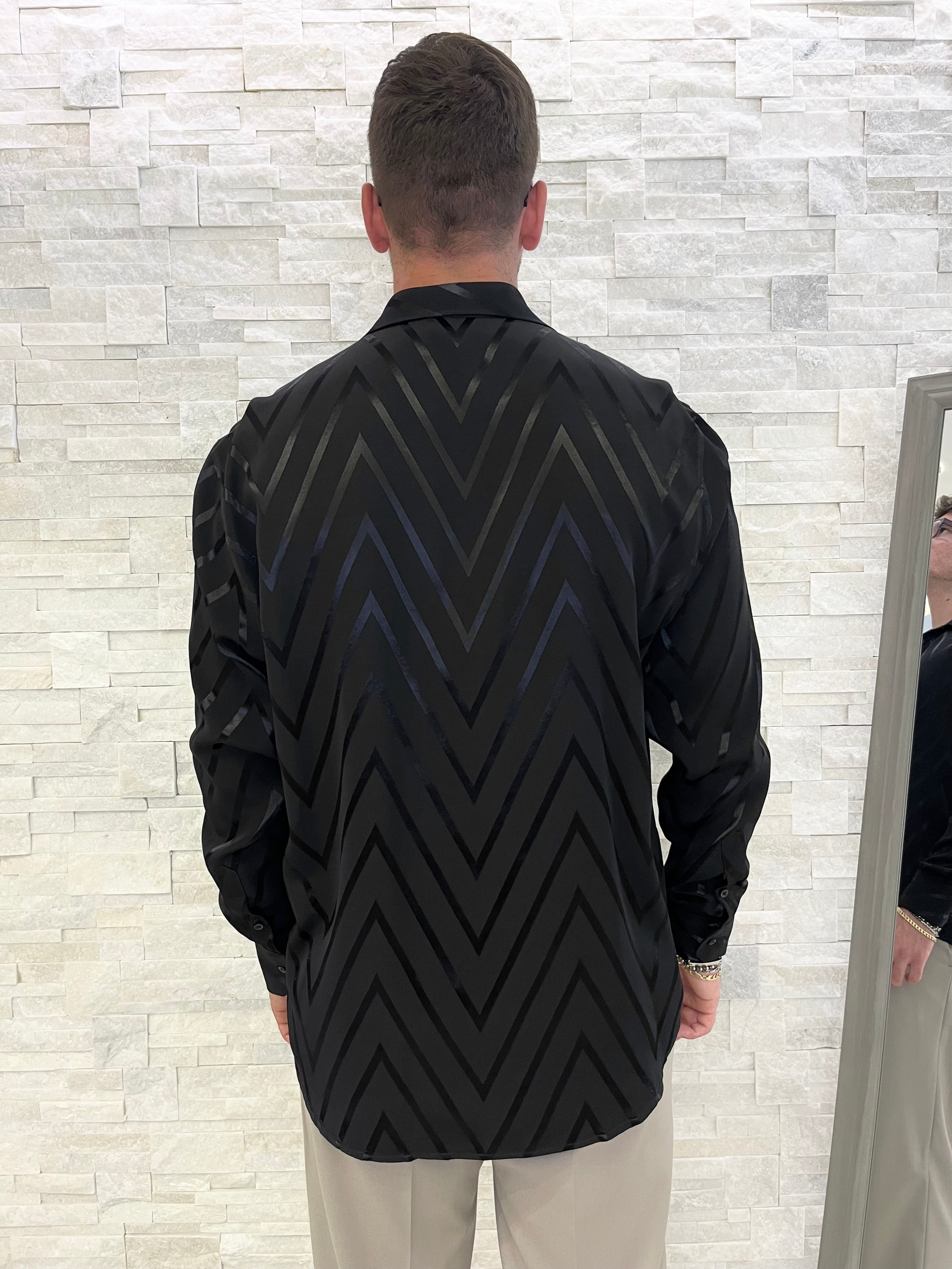 Camicia oversize nera