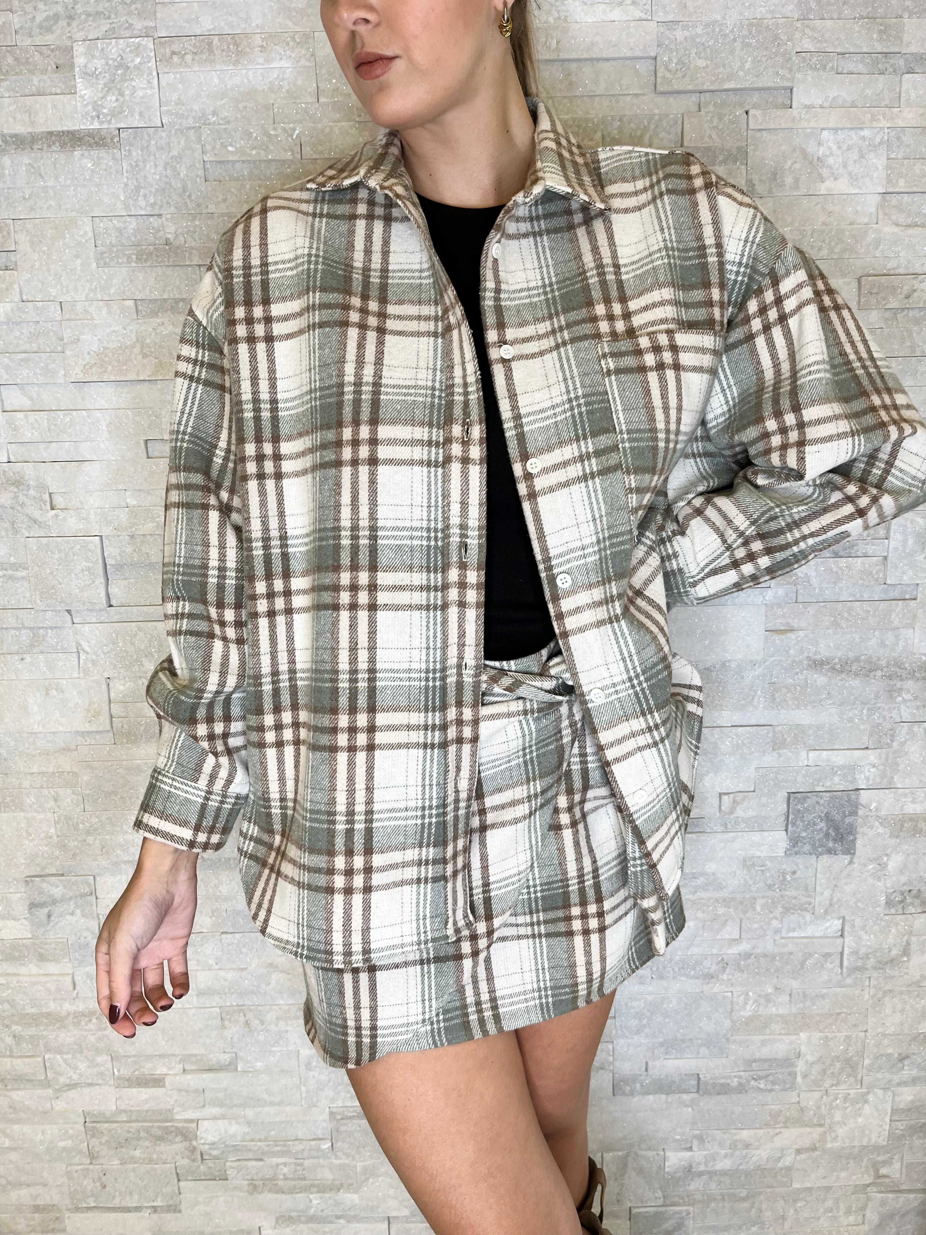 Camicia check oversize