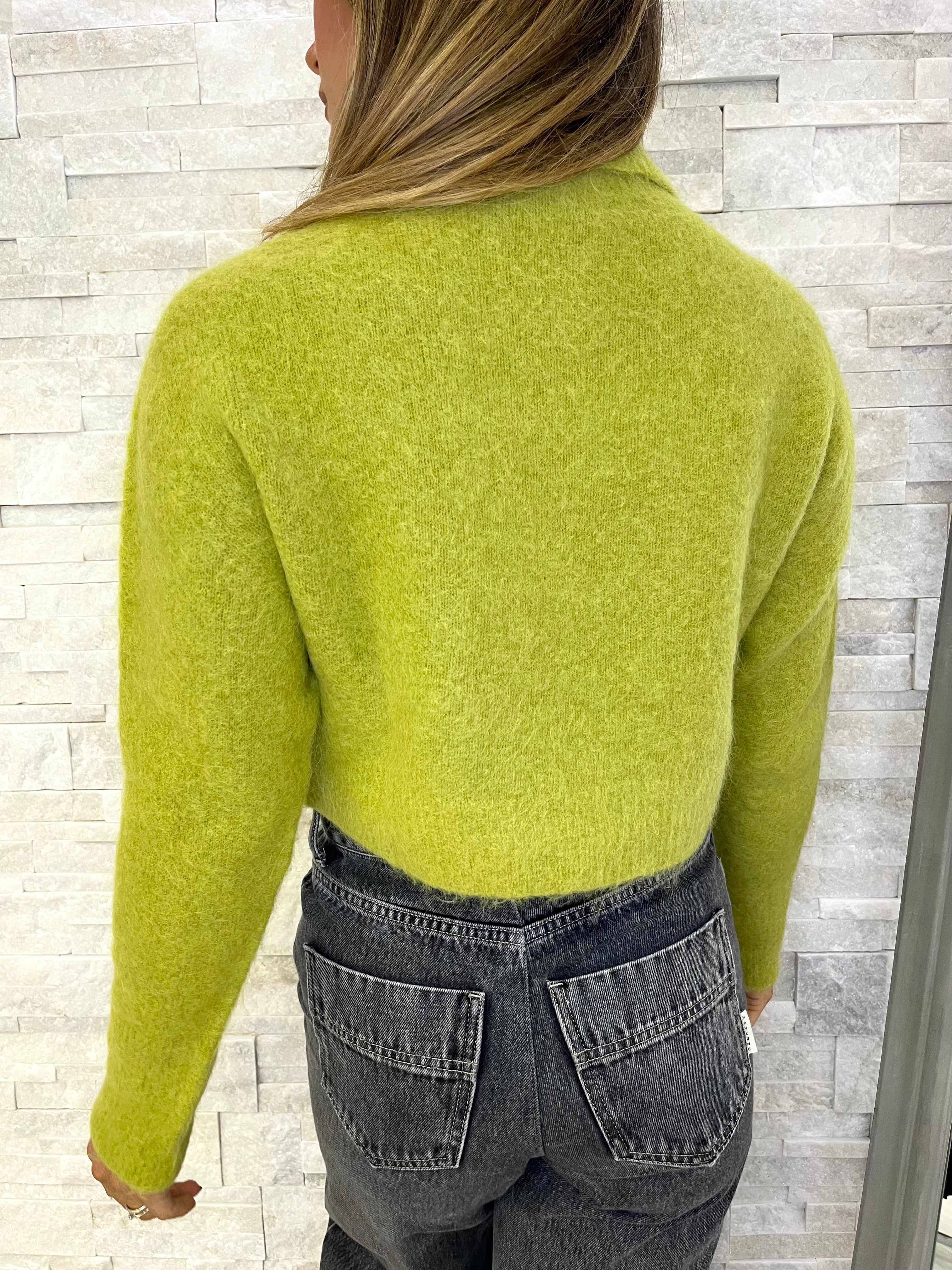 Maglia crop dolcevita