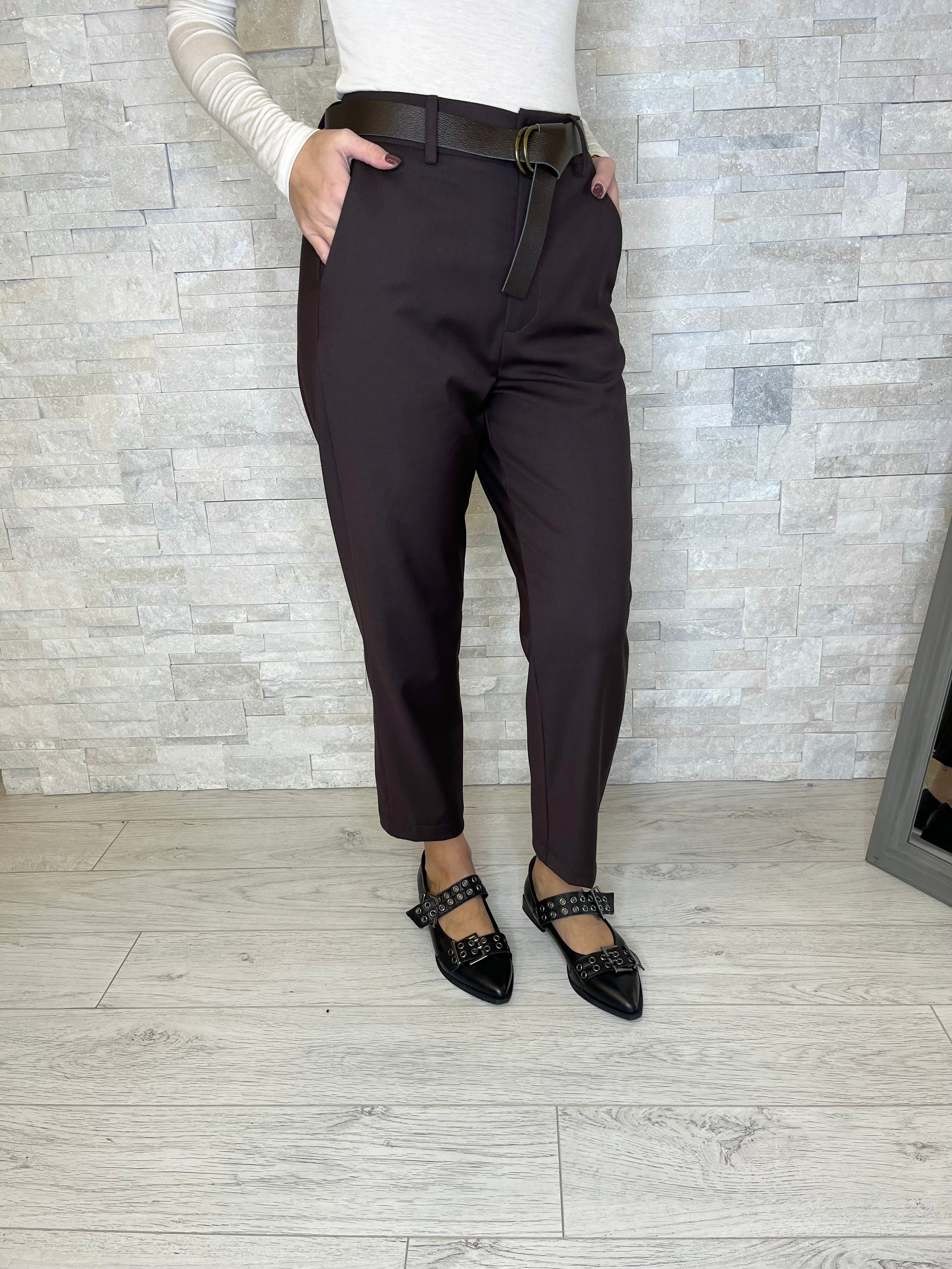 Pantalone a sigaretta moro