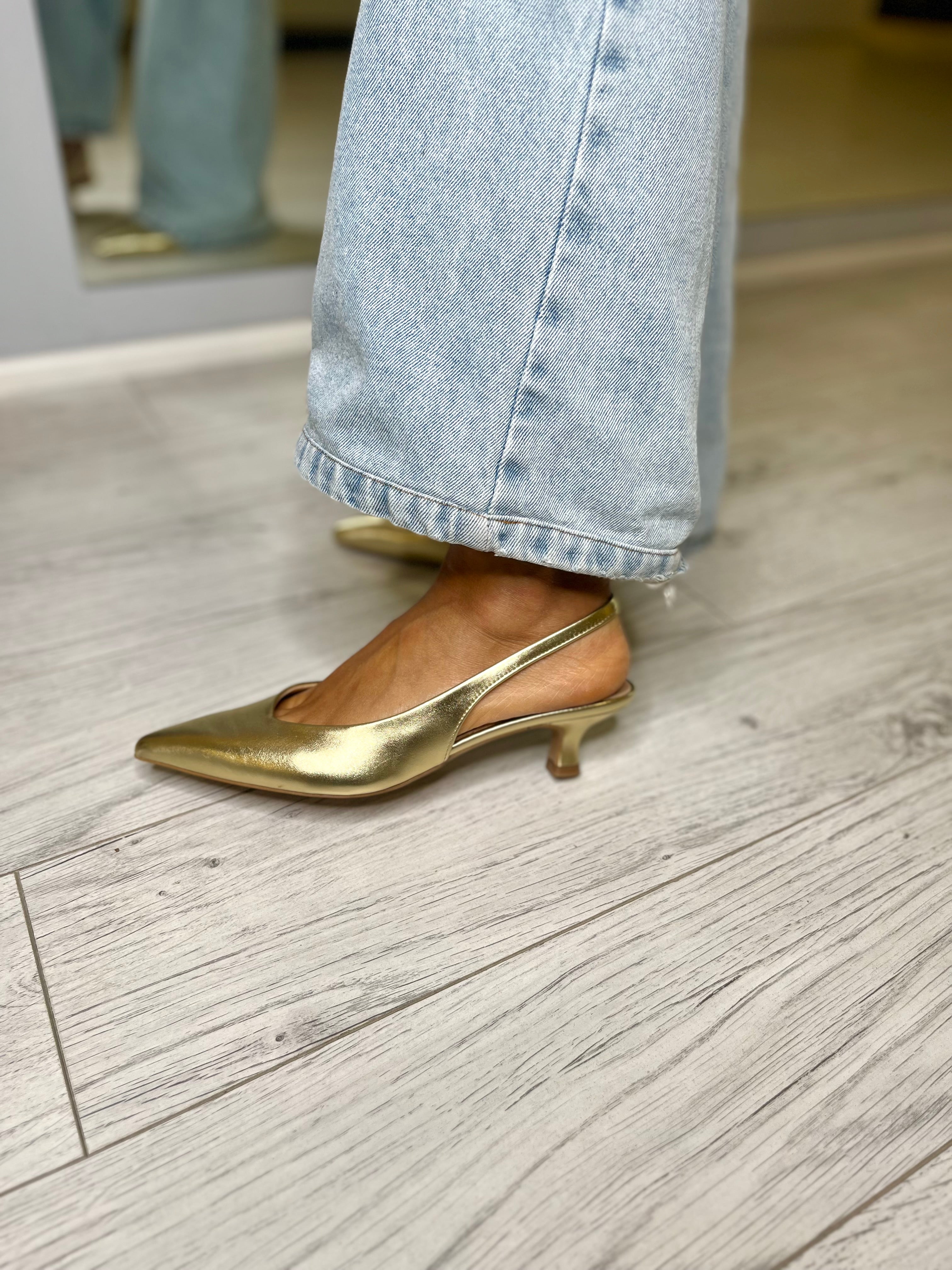 Slingback platino