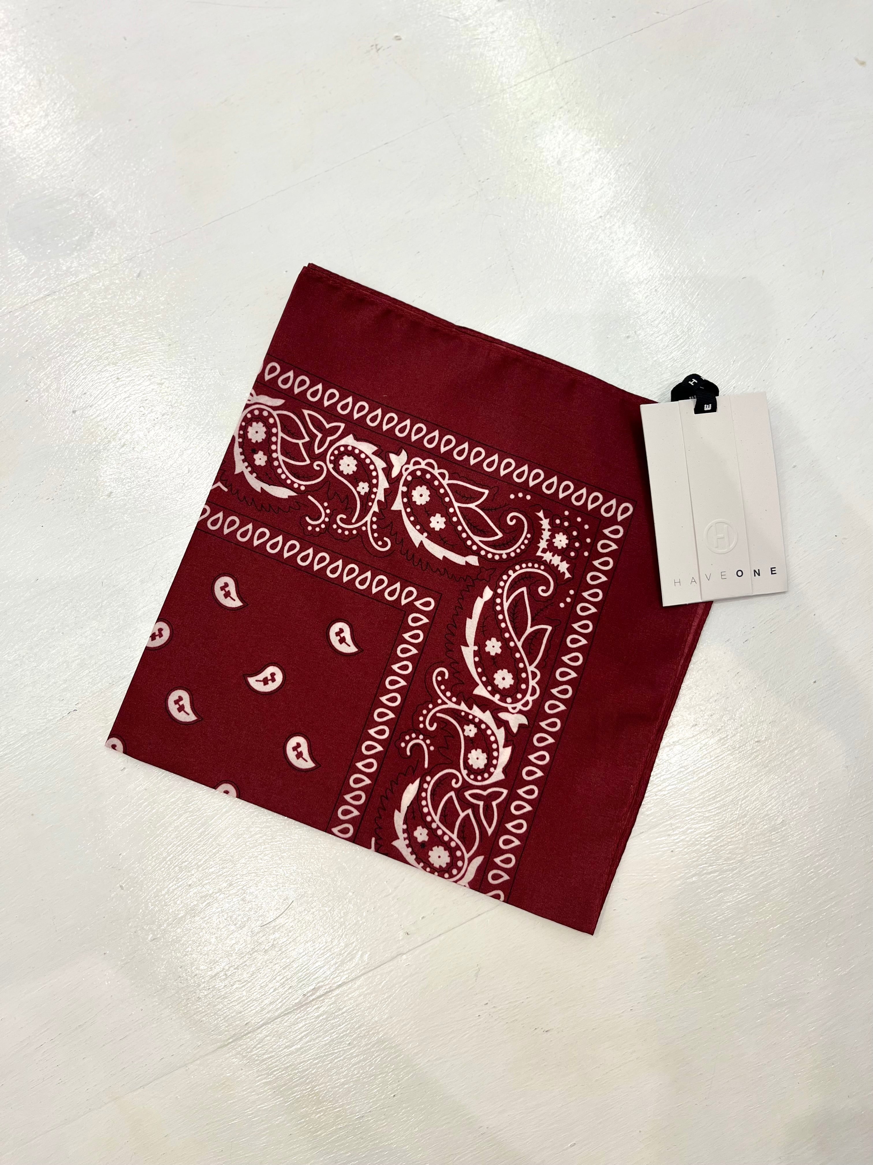 Bandana fantasia  Bordeaux