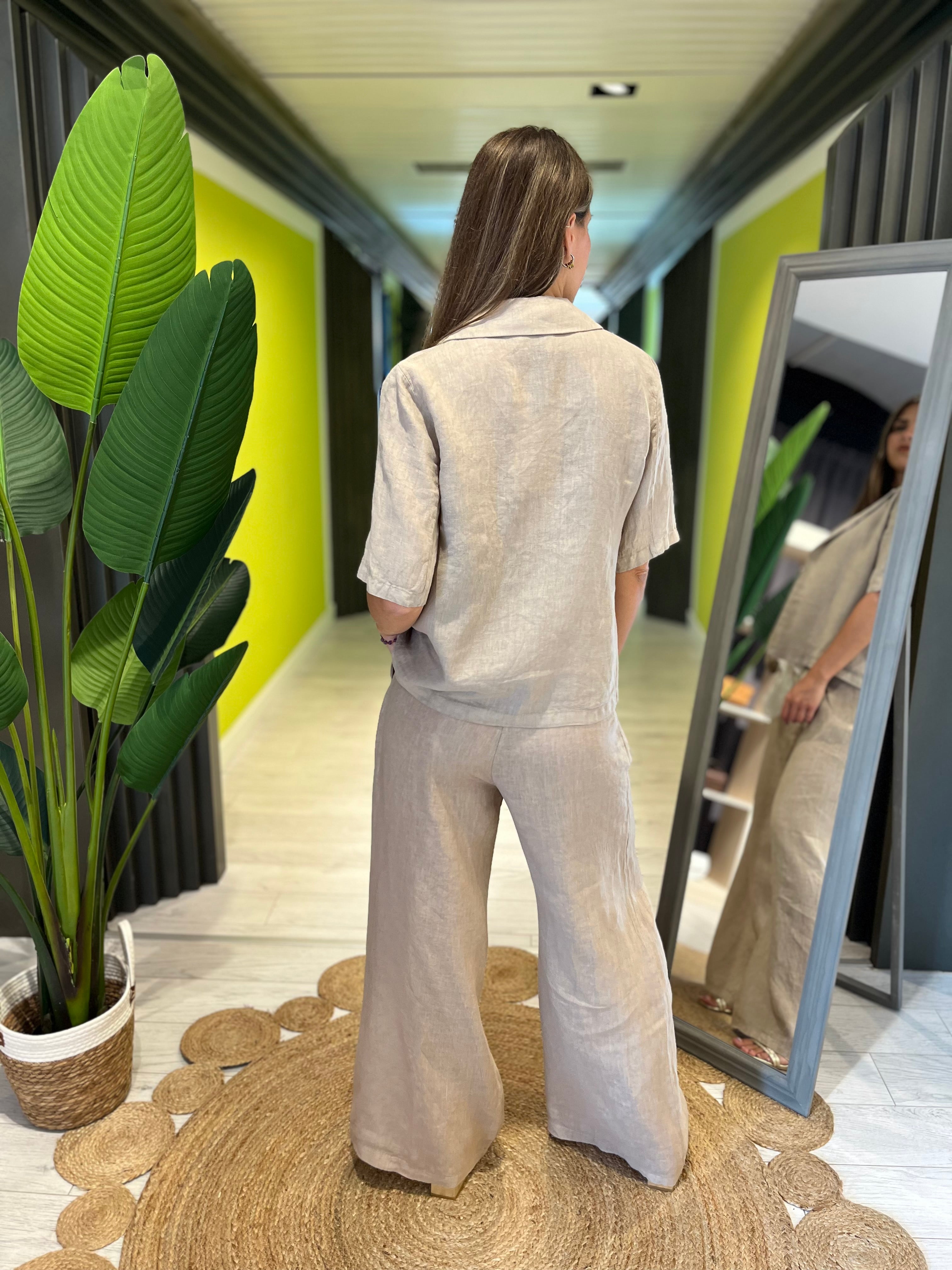 Set giacca mezza manica e pantalone