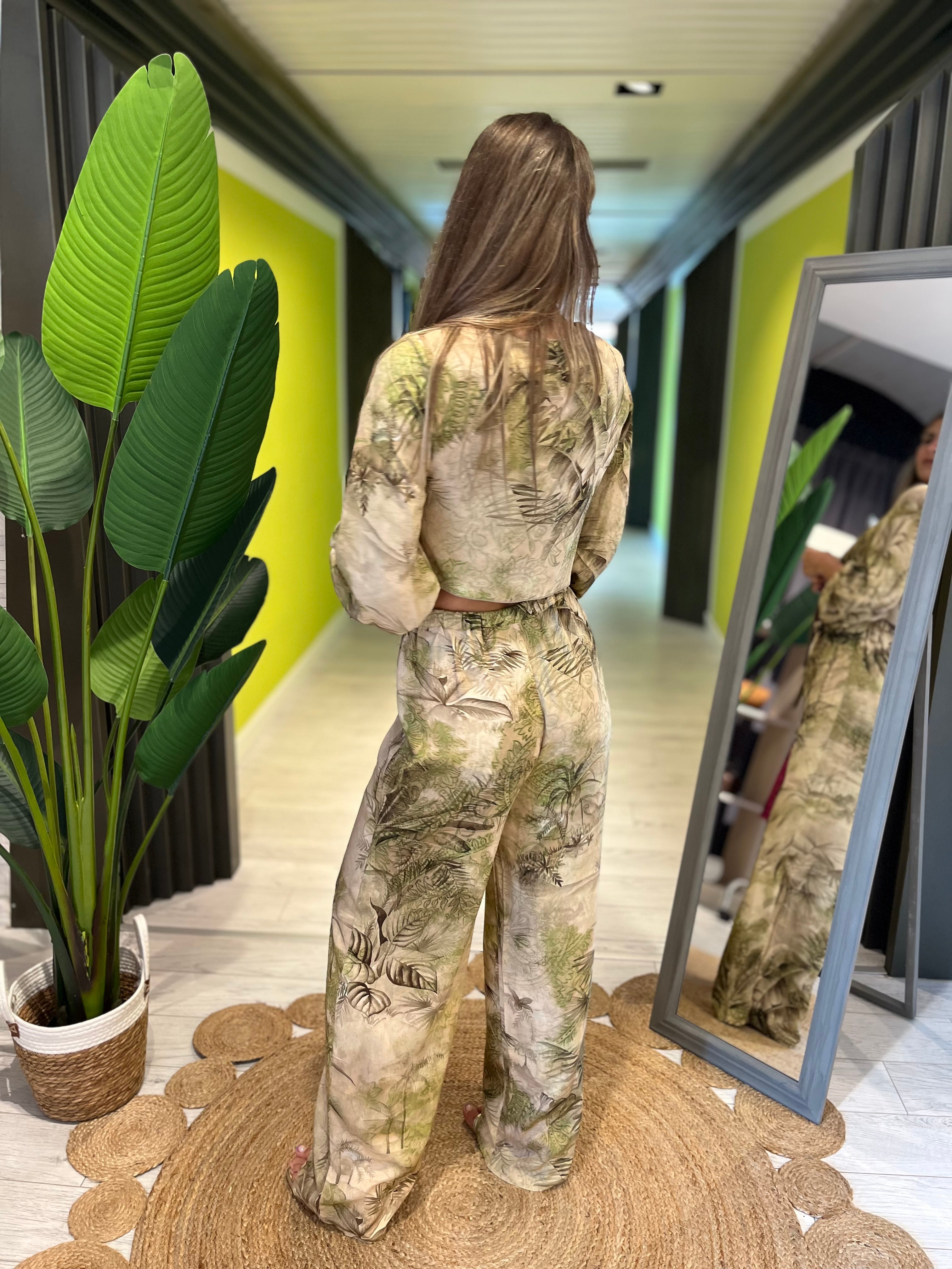 Pantalone palazzo fantasia
