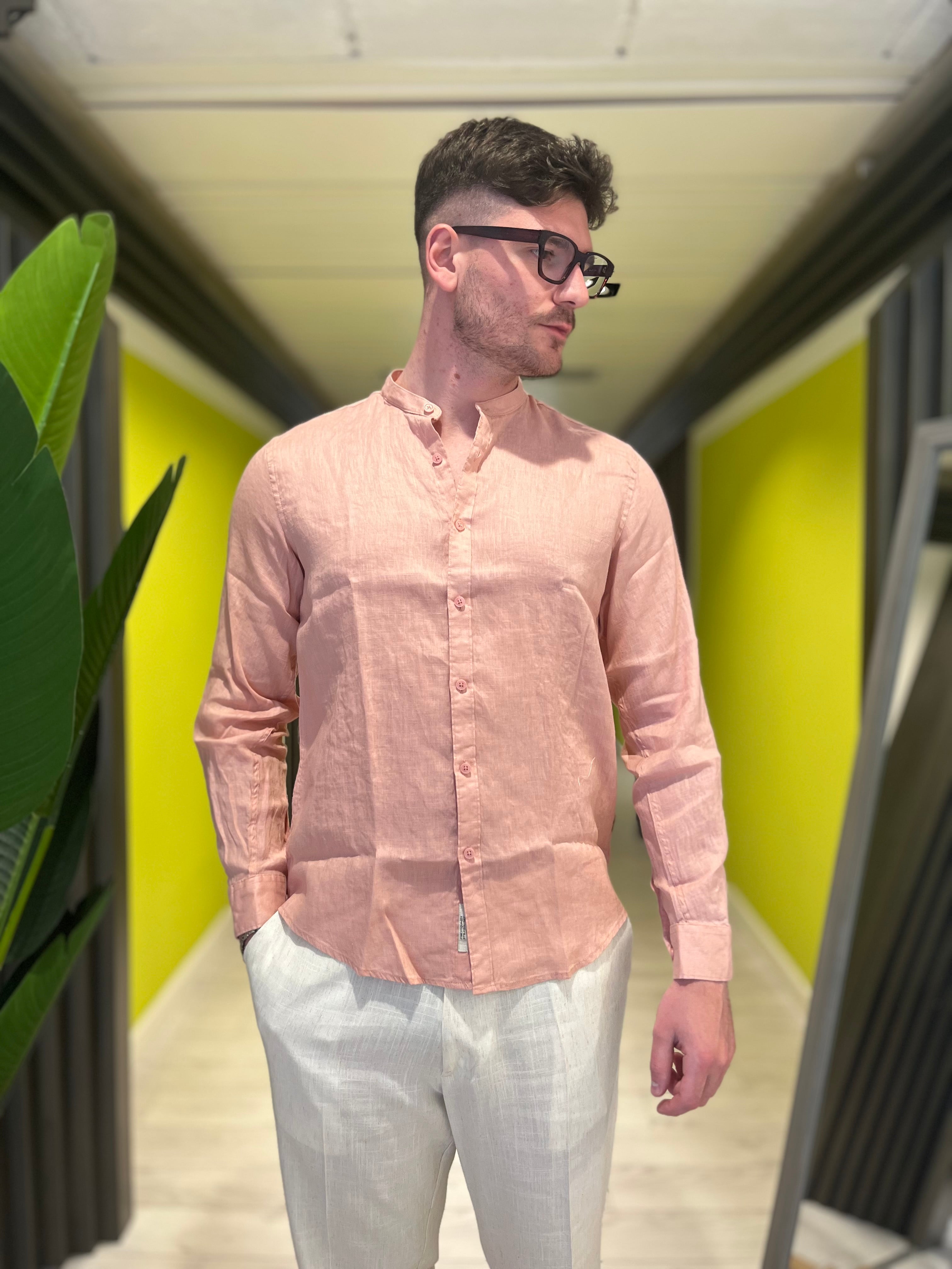 Camicia coreana pink