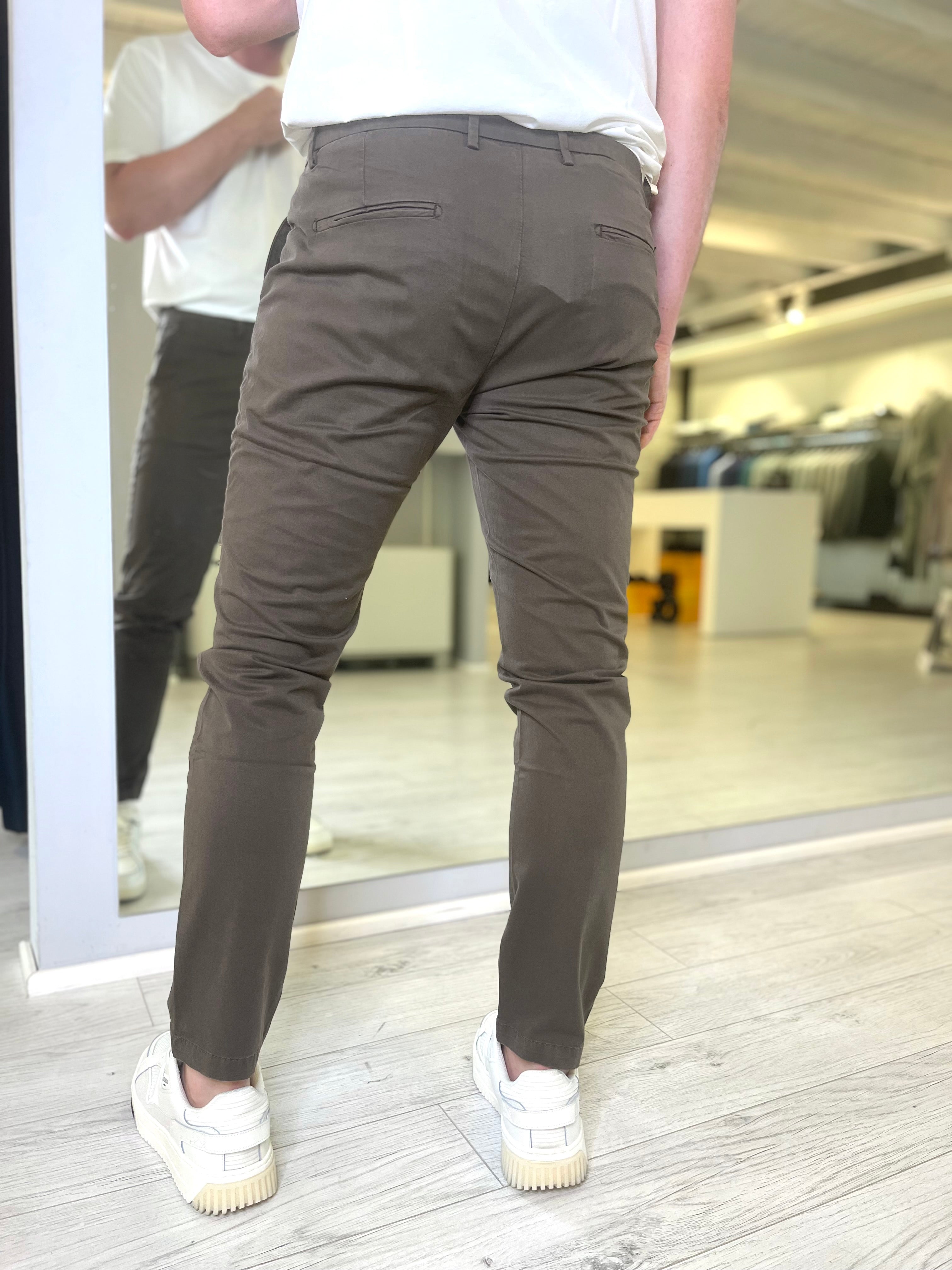 Pantalone slim fit in cotone