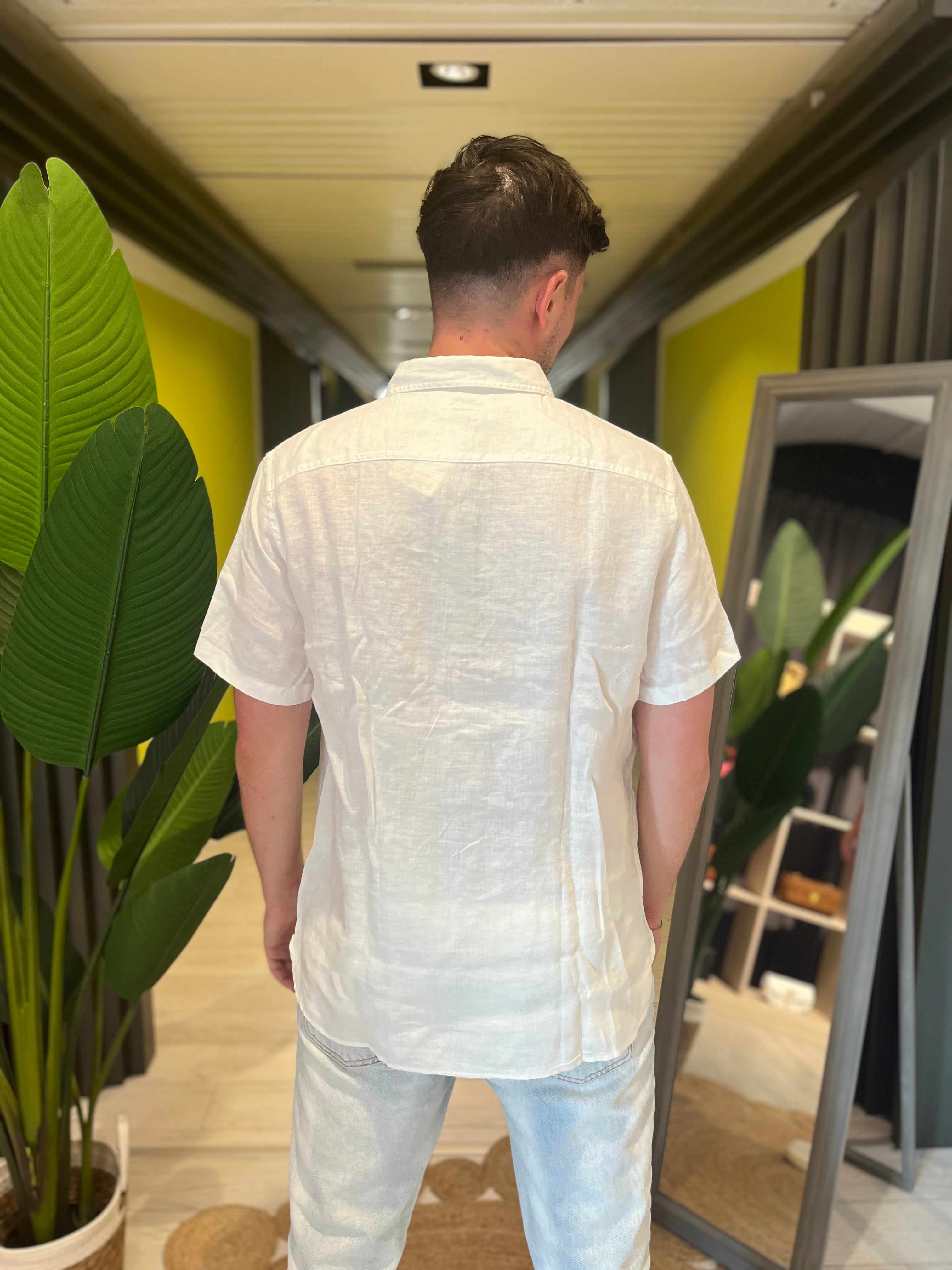 Camicia mezza manica bianca