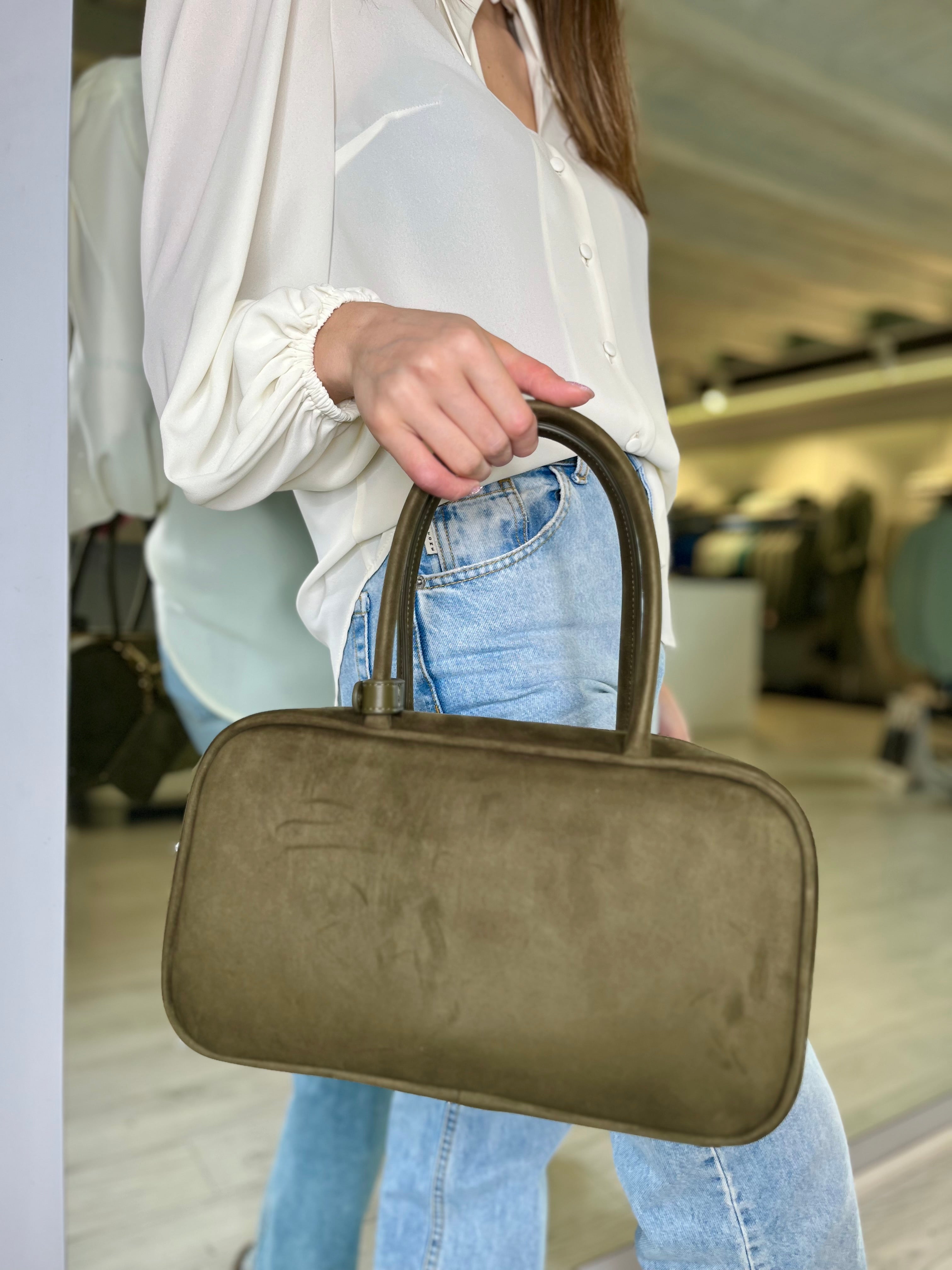 Borsa slide verde army