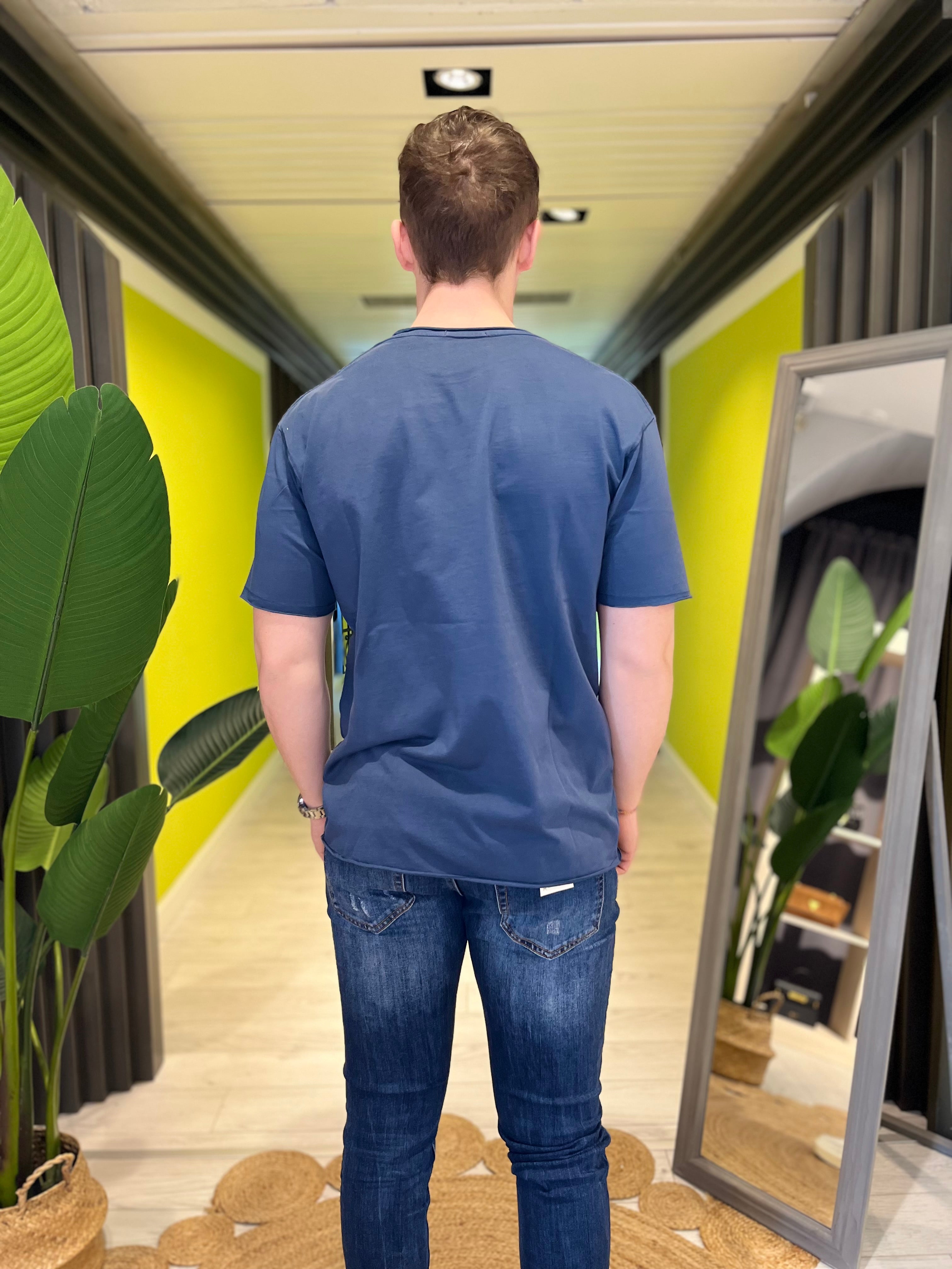 Maglia basic blu