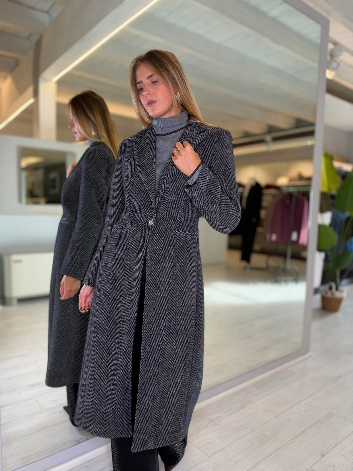 Cappotto herry grigio
