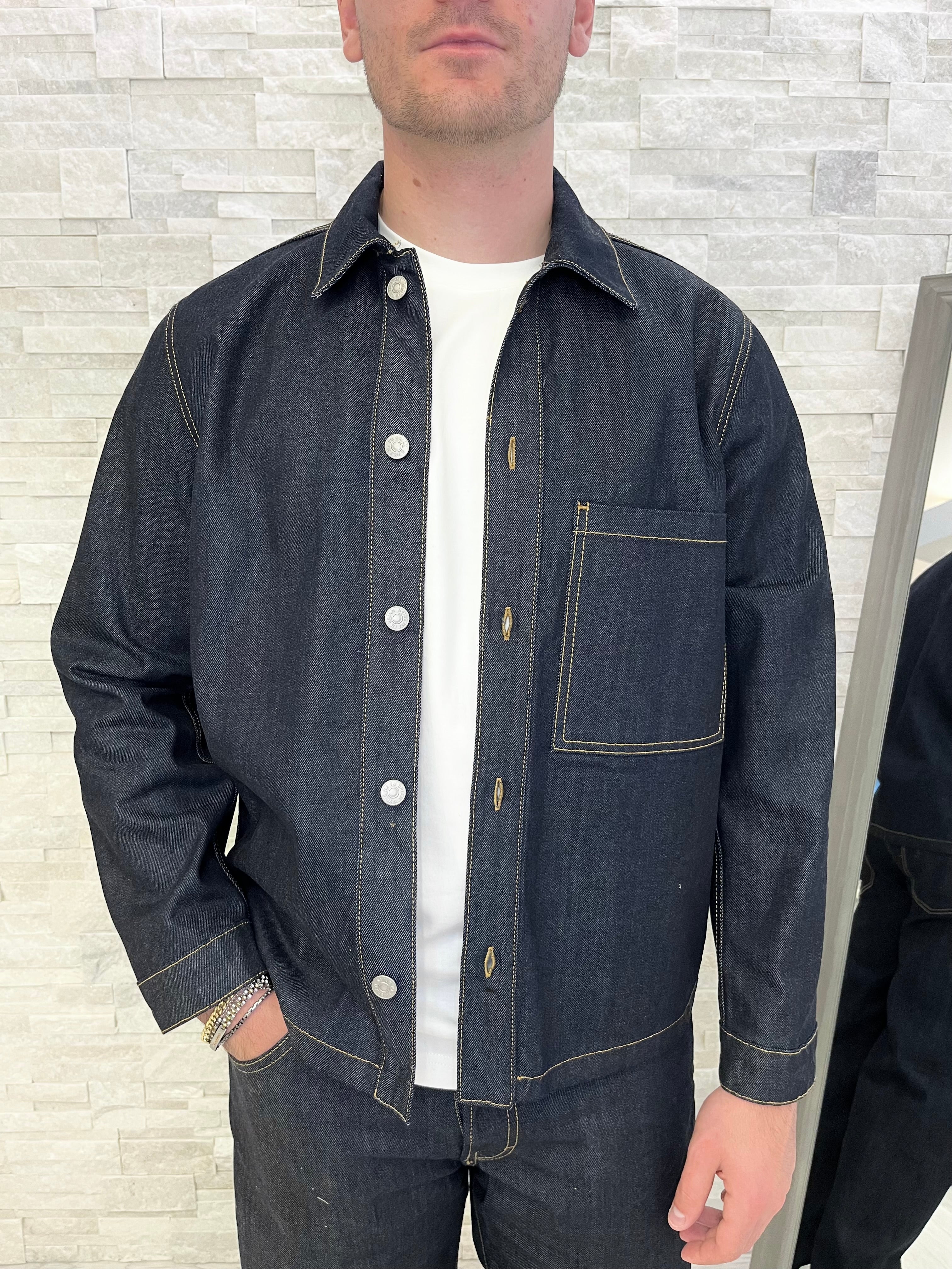 Giacca camicia in denim