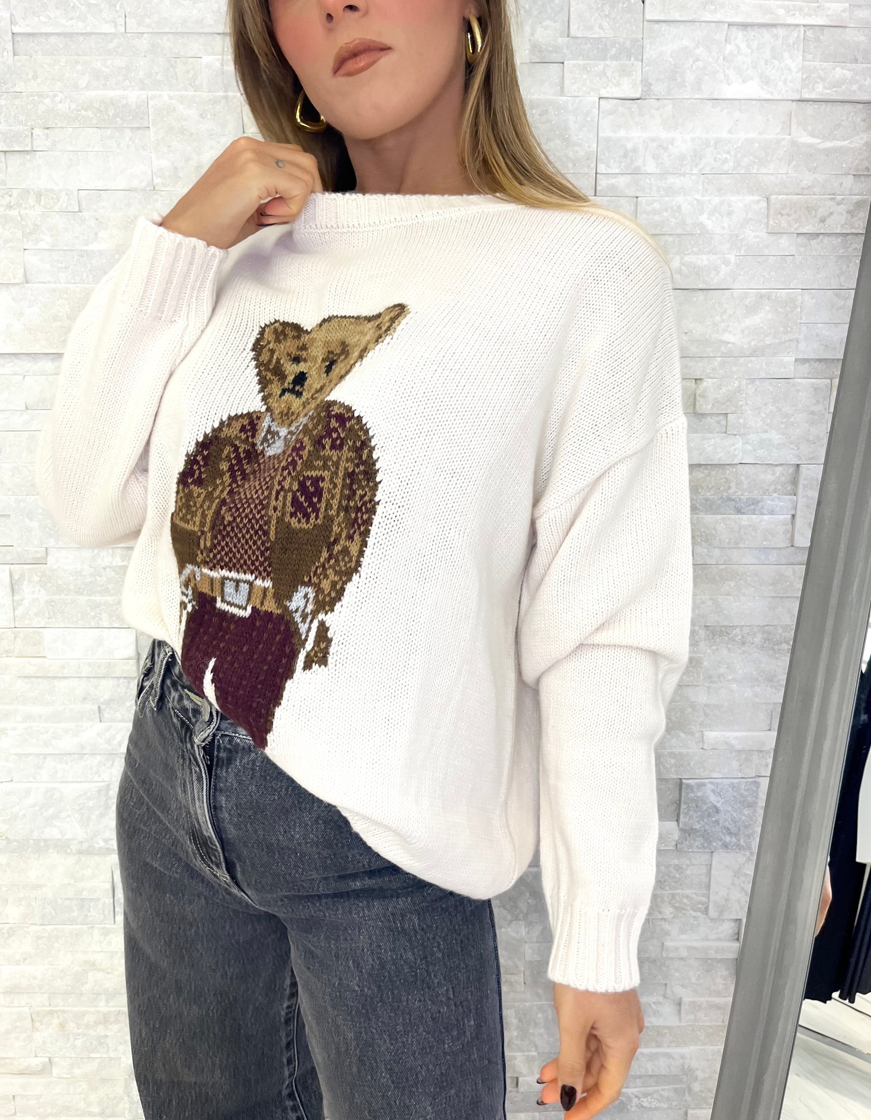 Maglia pasta con orsetto
