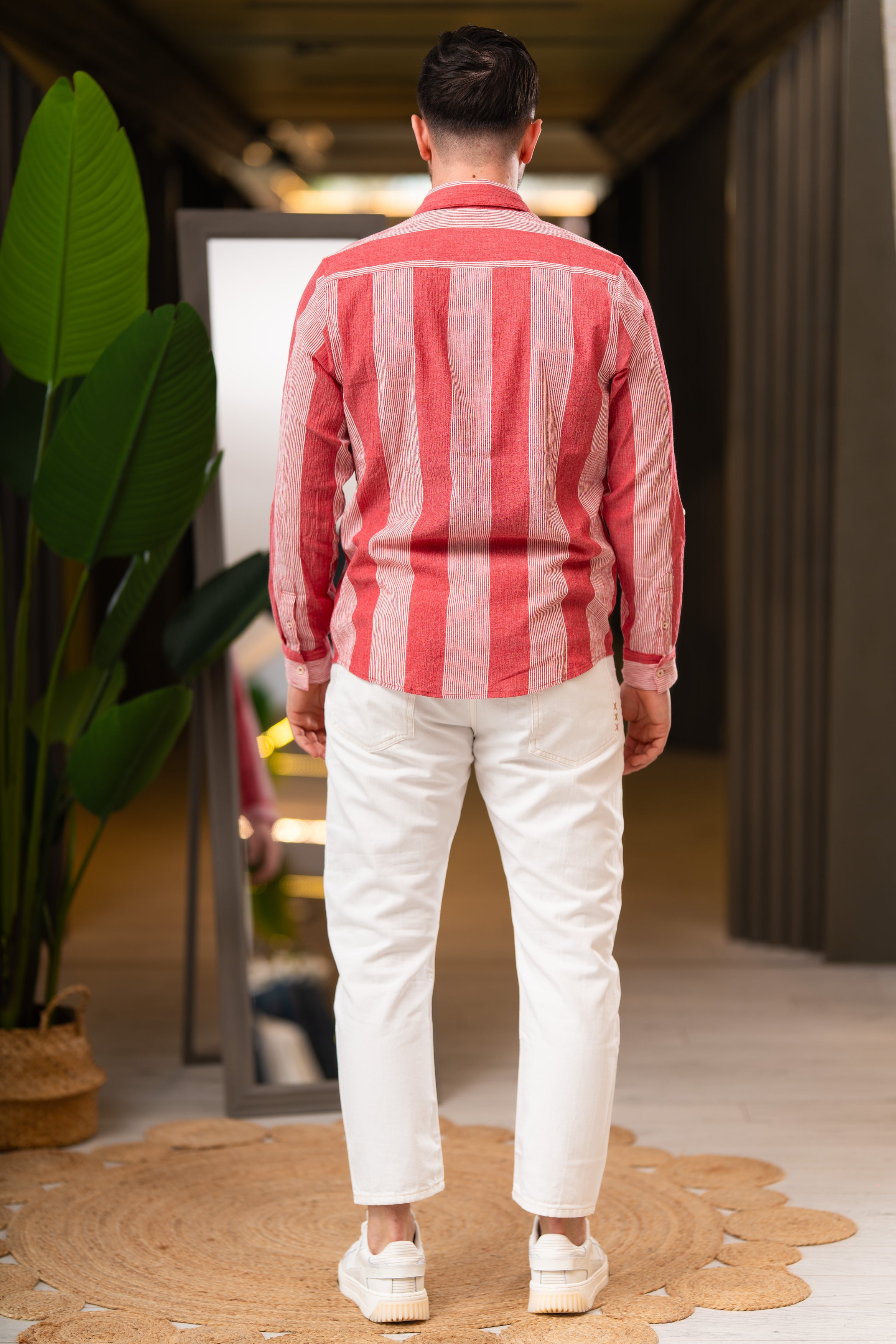 Camicia effetto crespato