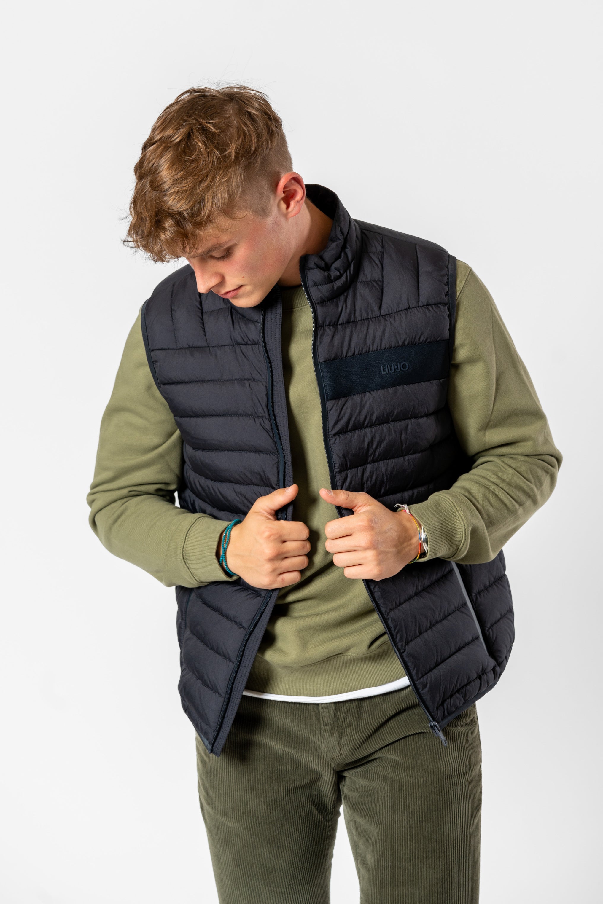 Giubbino smanicato dark blue