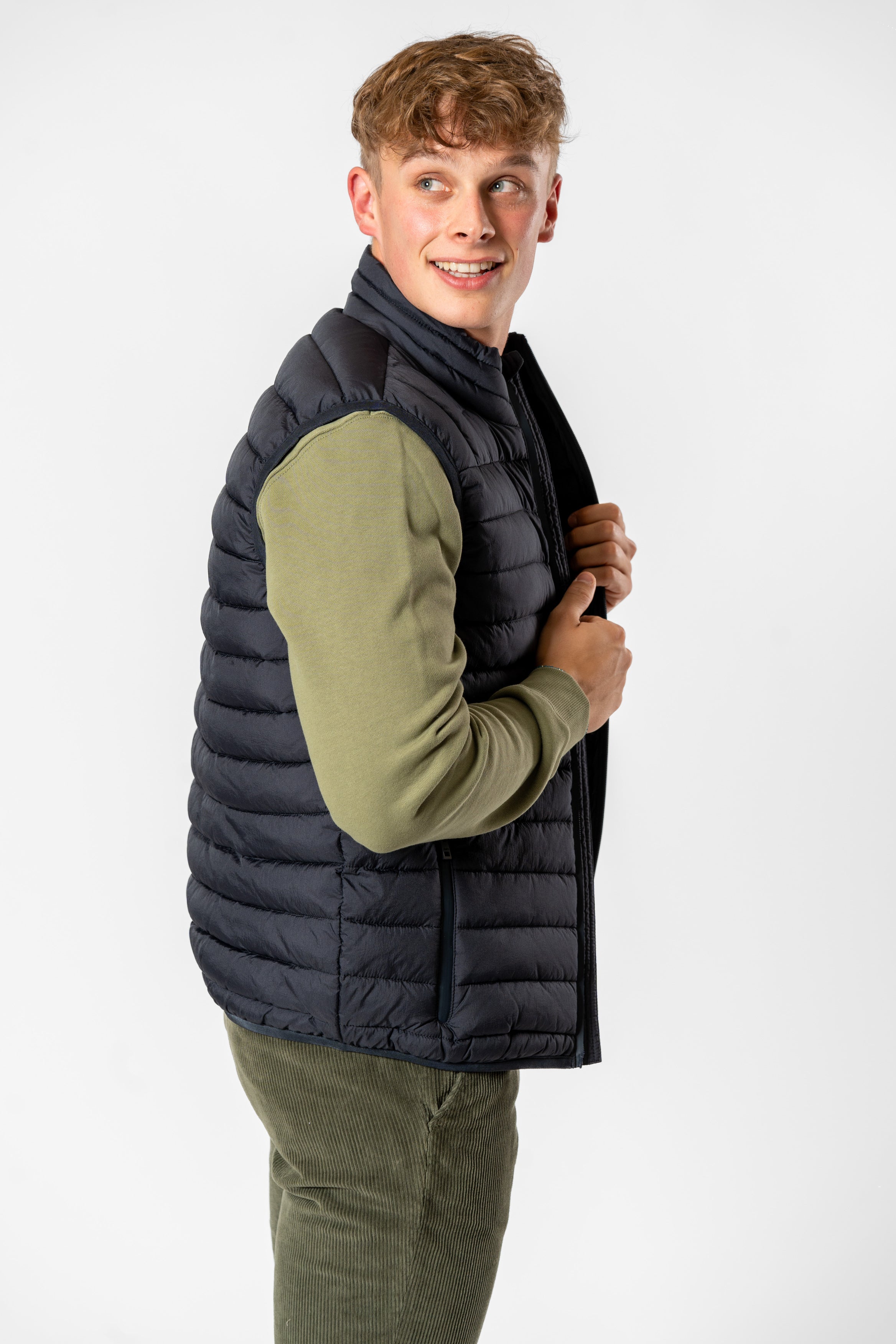 Giubbino smanicato dark blue