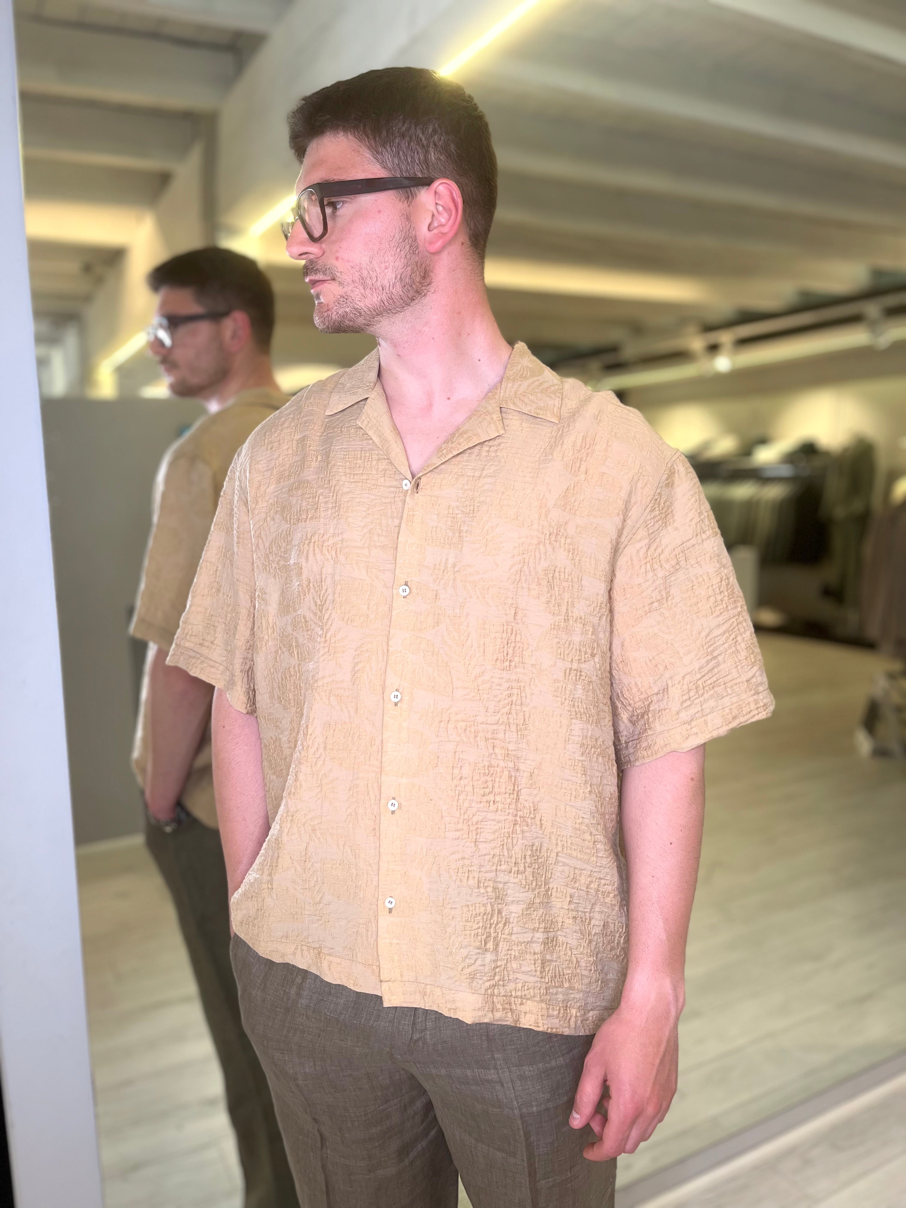 Camicia bowling stampata