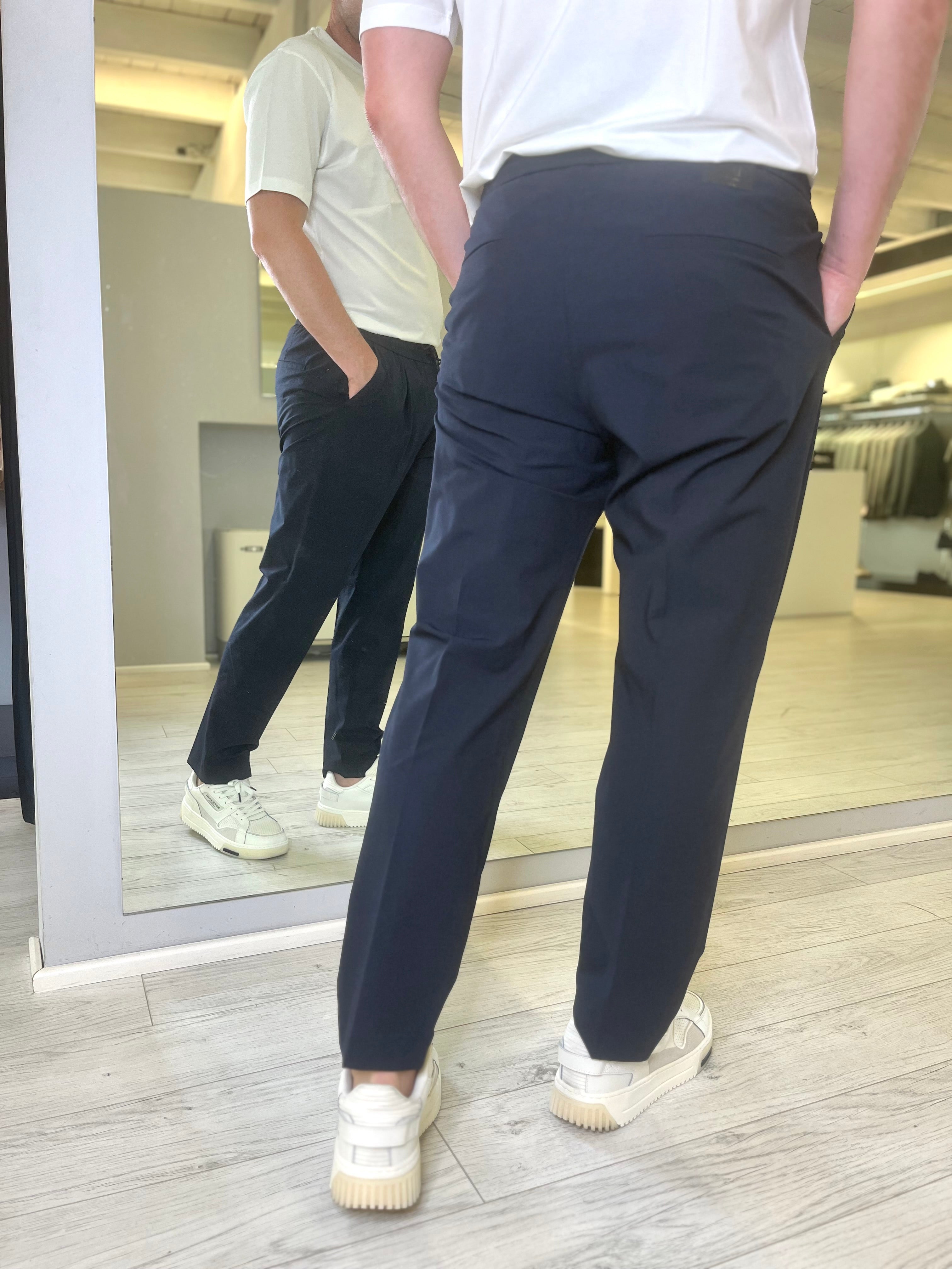Pantalone "neil" in misto viscosa stretch
