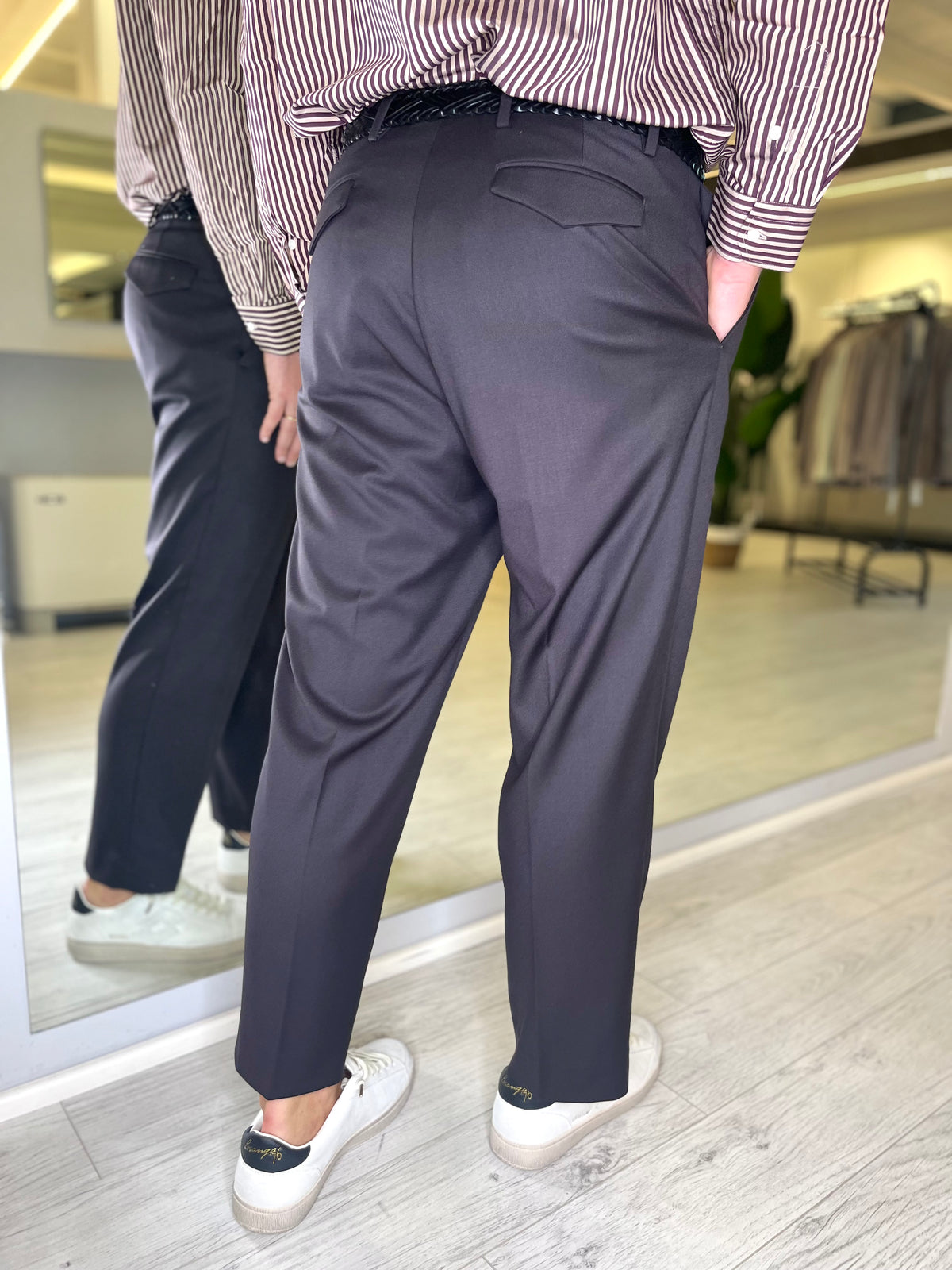 Pantalone over moro con pinces