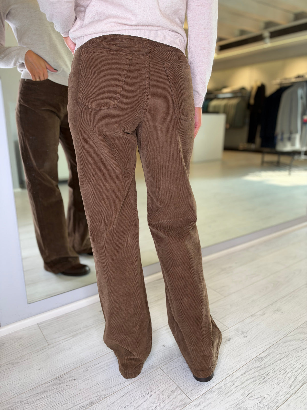 Pantalone london in velluto