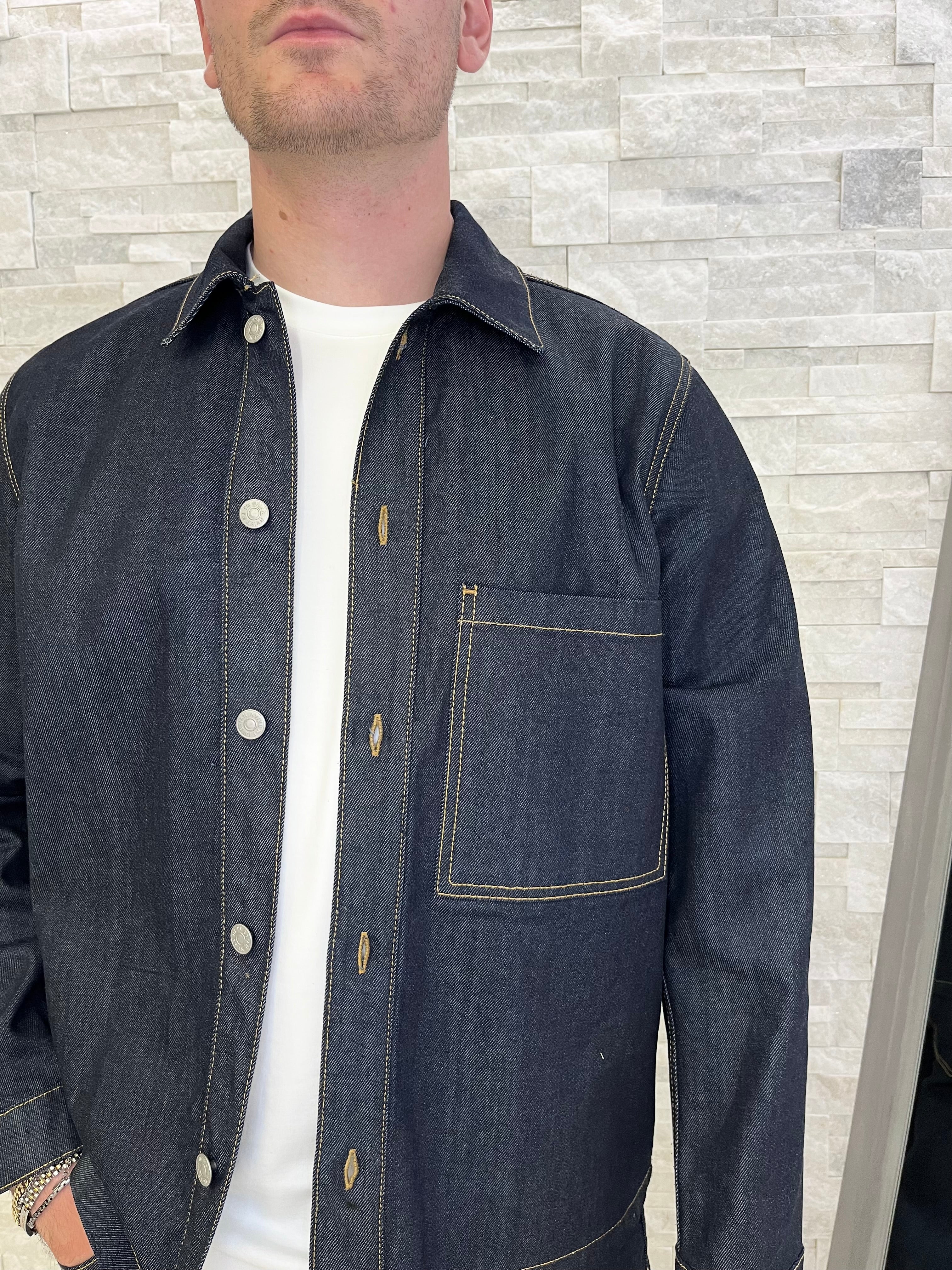 Giacca camicia in denim