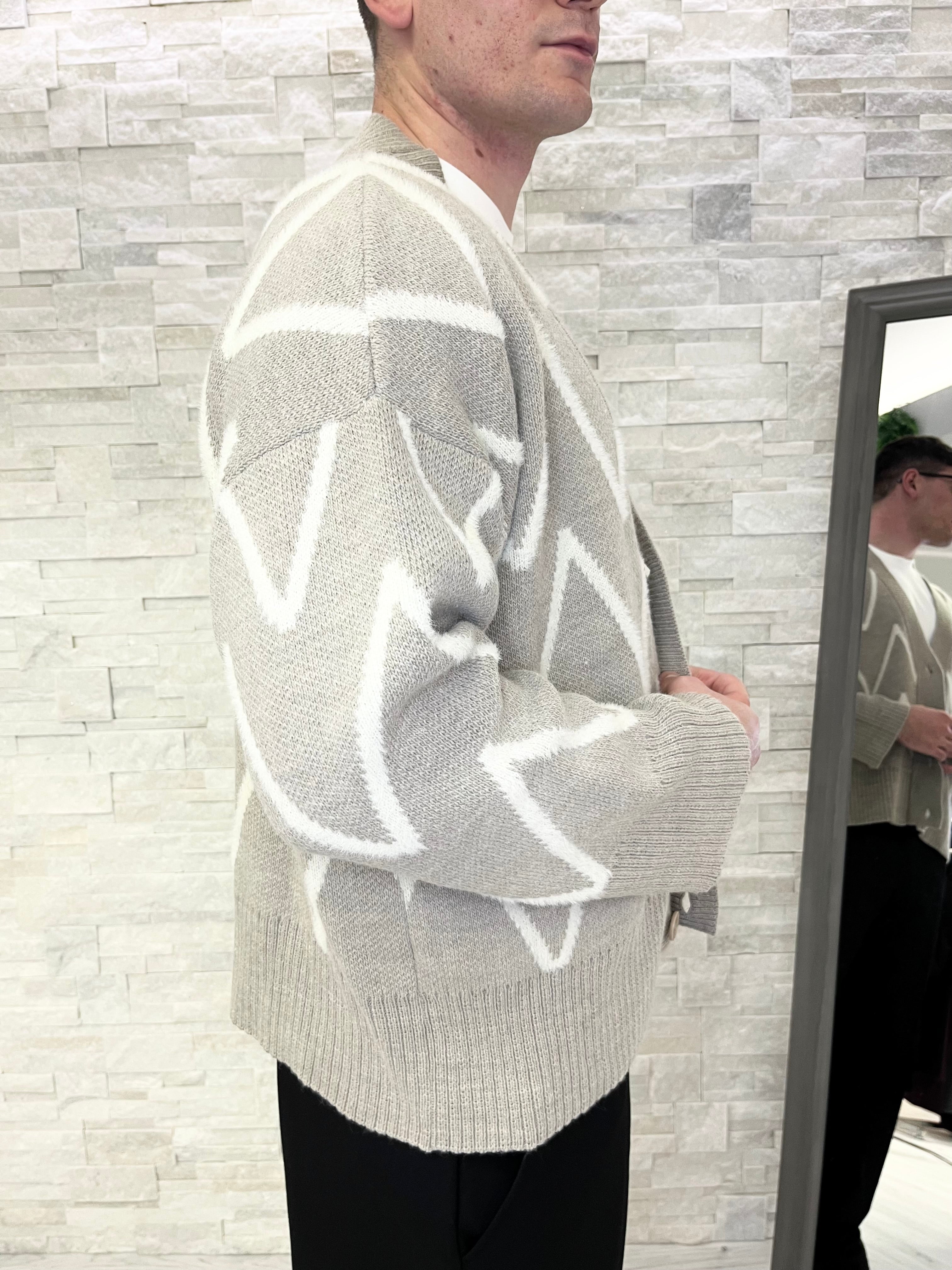 Cardigan oversize beige