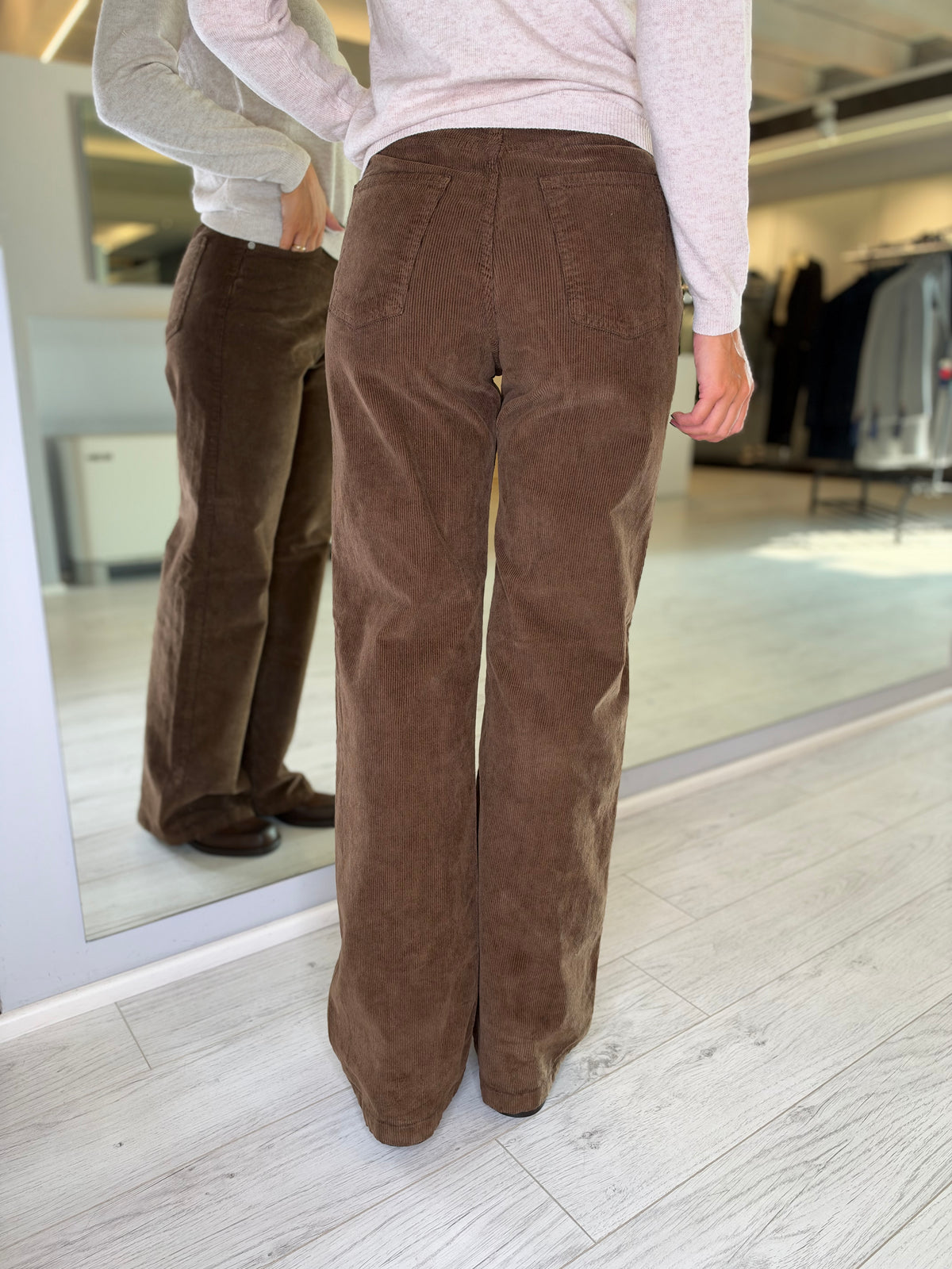 Pantalone london in velluto