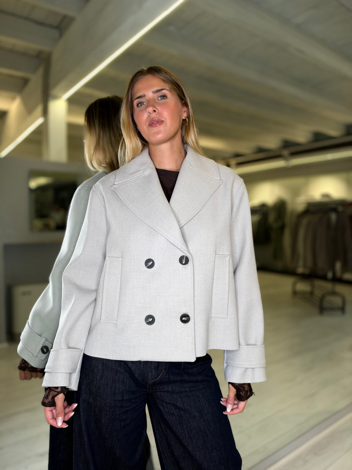 Cappotto corto doppio petto Casha